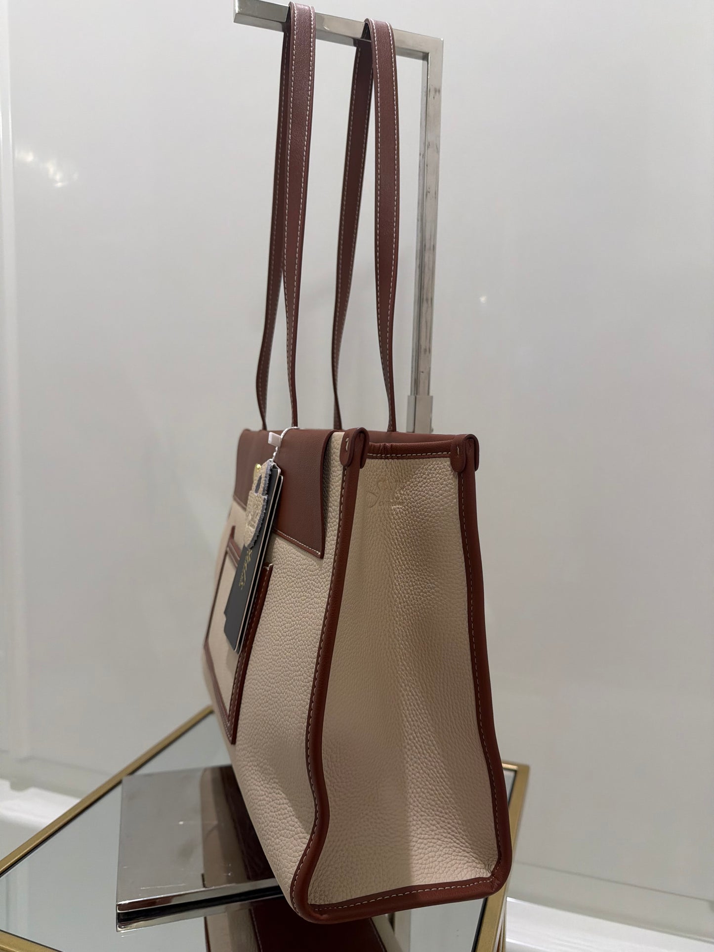 The Alice Bag -Multi Color Creme, Brown