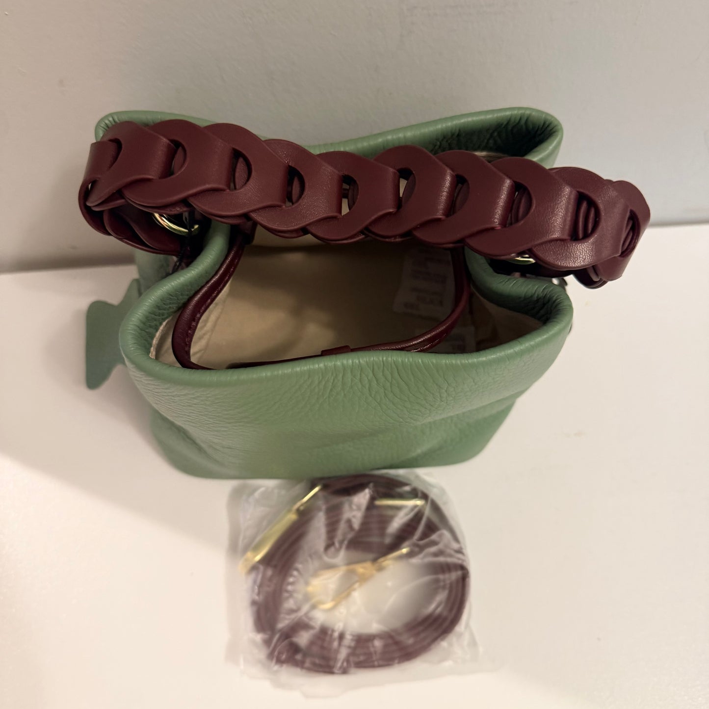 The Akua Bag -Multi Col Green &Brown