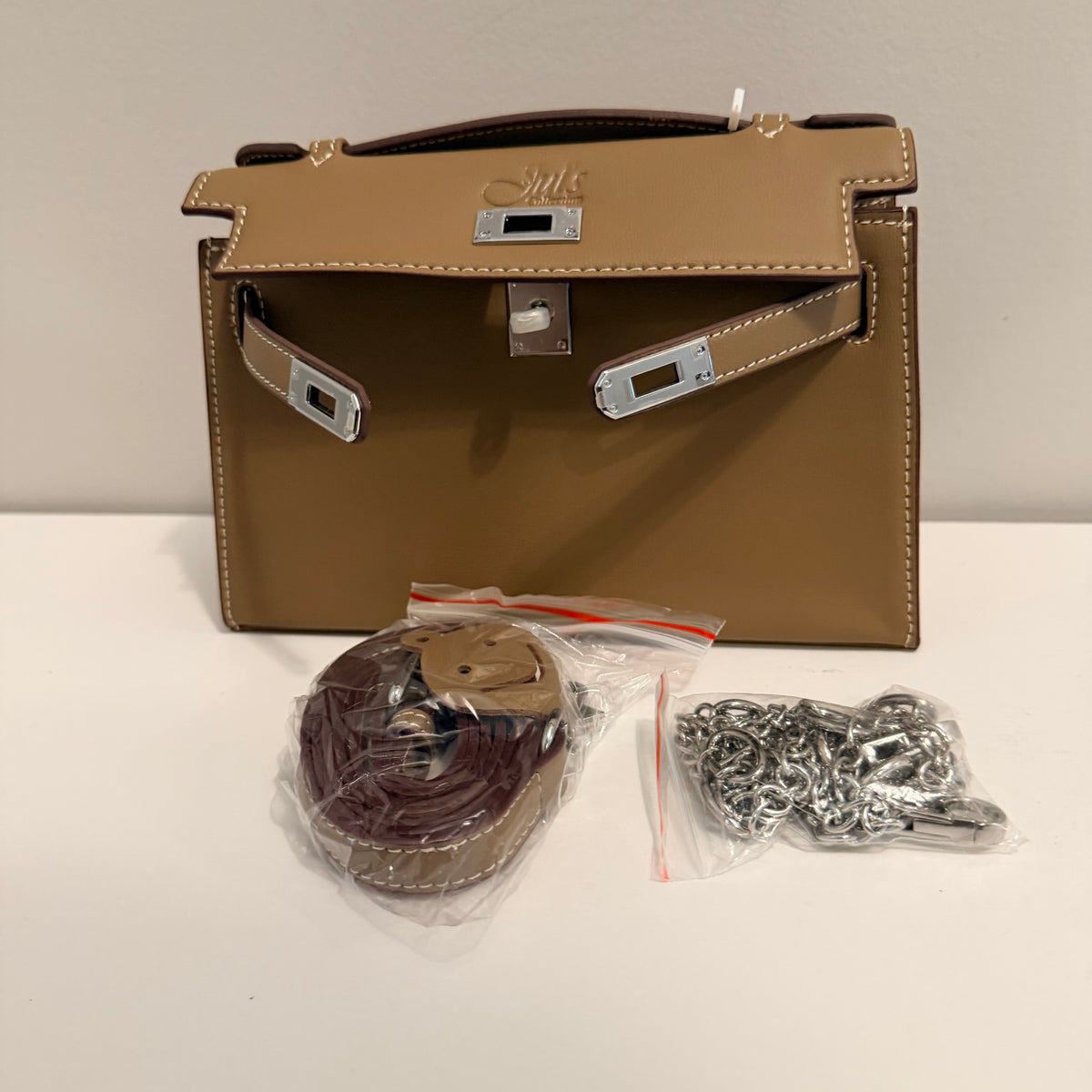 Like Top Handle P Bag - Taupe