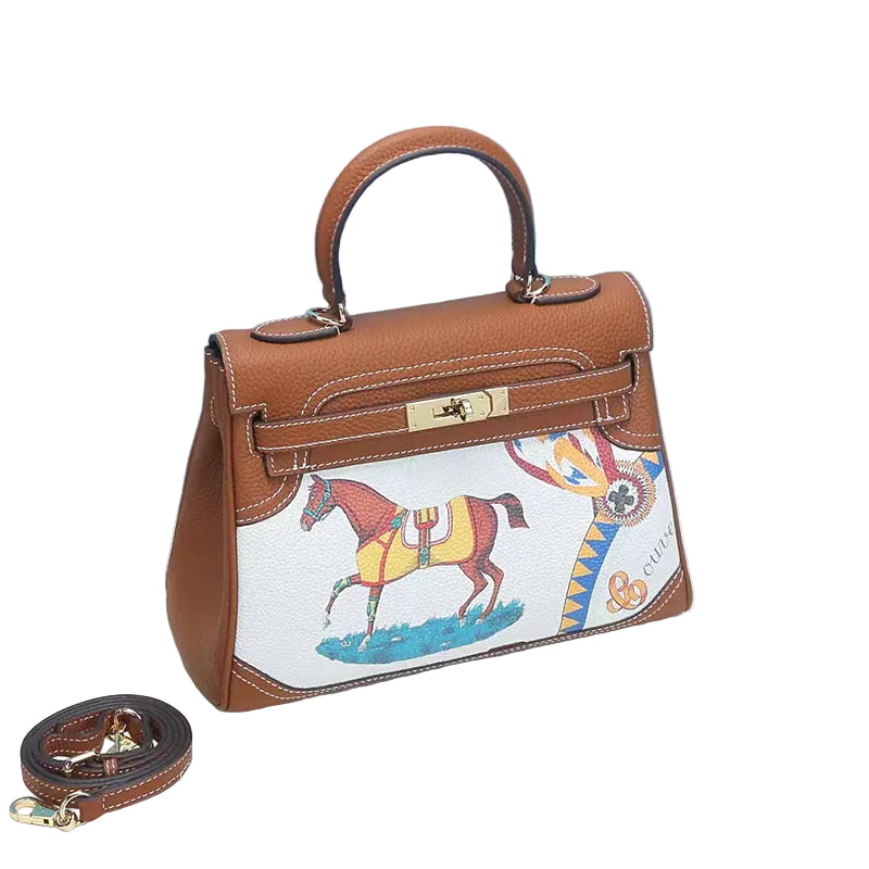 The Eugenia Bag-Brown Multi-Color