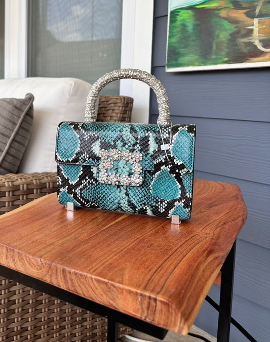 The Jacqueline Bag - Teal