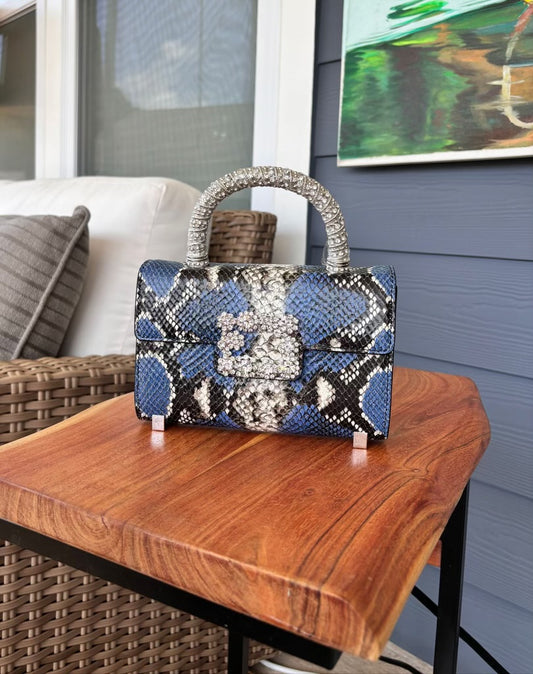 The Jacqueline Bag - Blue