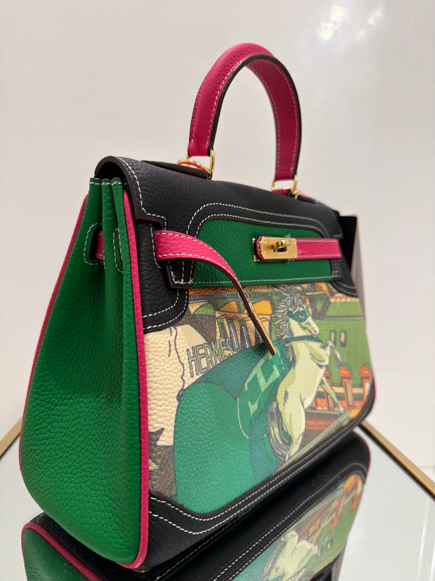 The Eugenia Bag- Pink Multi-Color