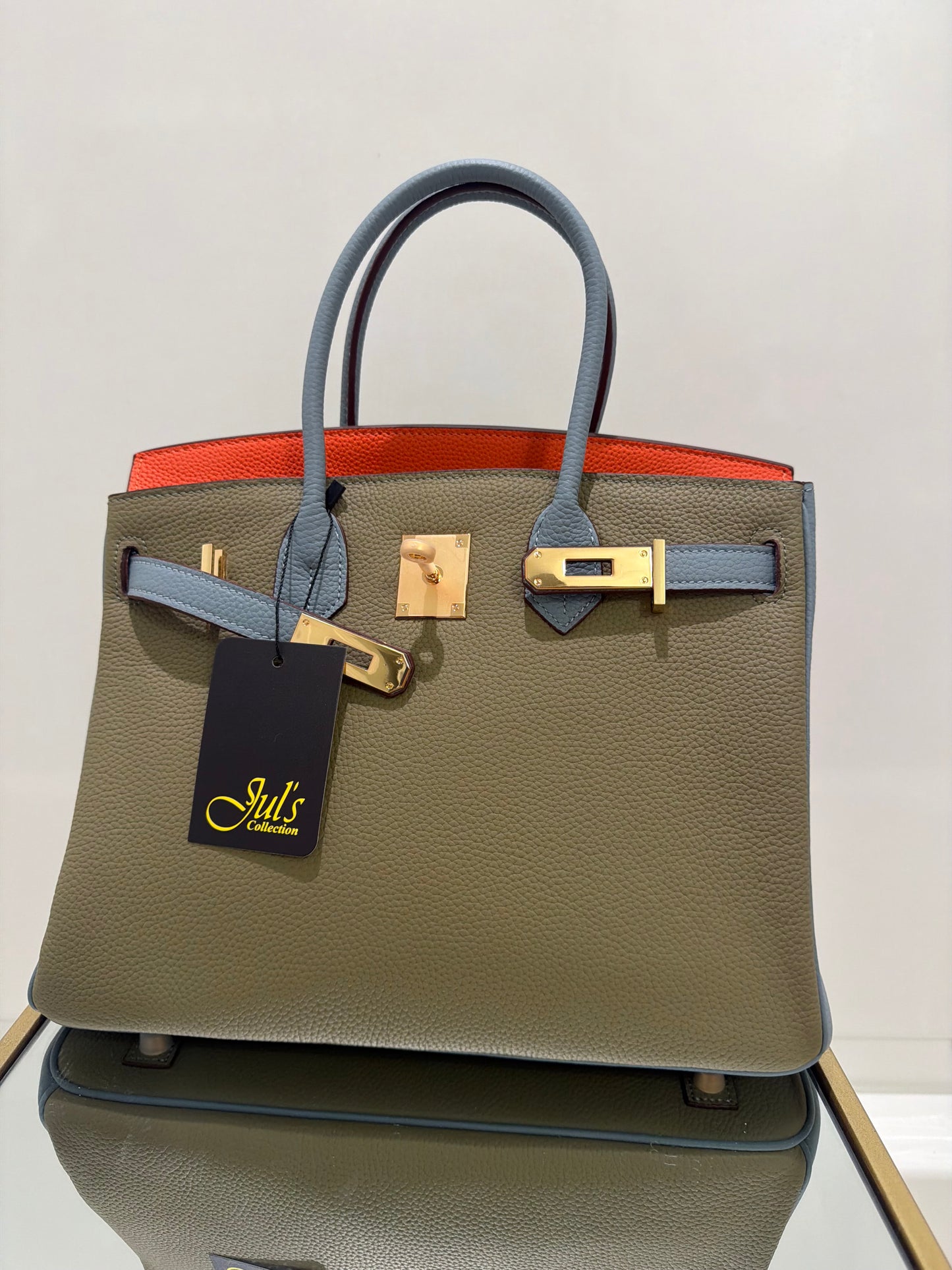 The Miss B Bag Multi Color Green,Blue,Orange.