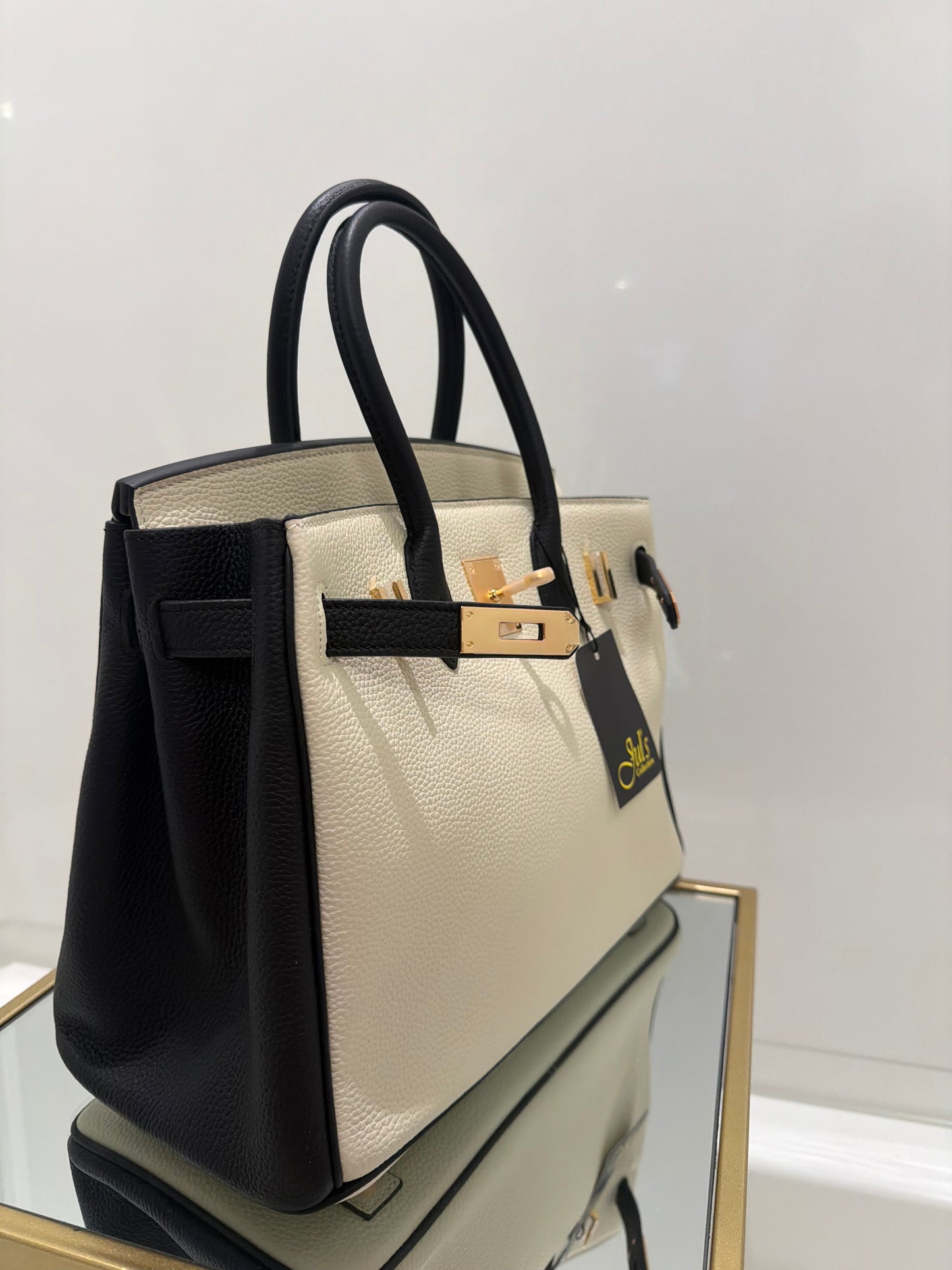 The Miss B Bag Multi Color Creme, Black