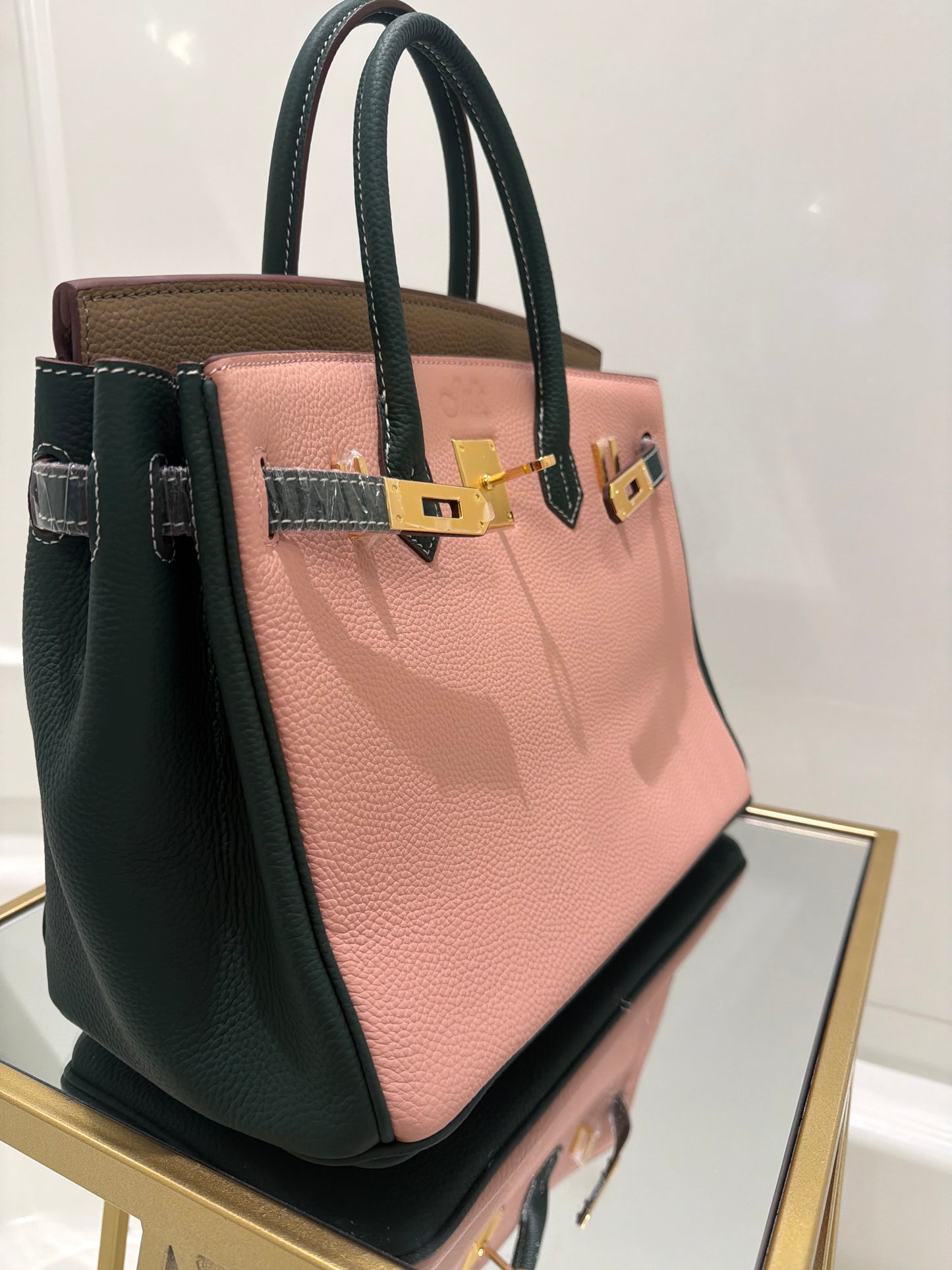 The Miss B Bag Multi Color Pink, Taupe,Green