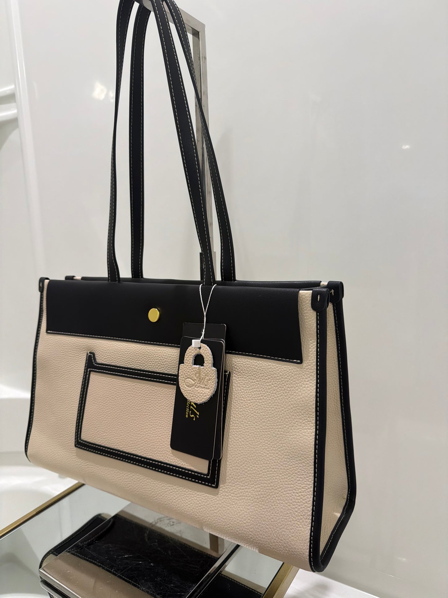 The Alice Bag -Multi Color Creme, Black