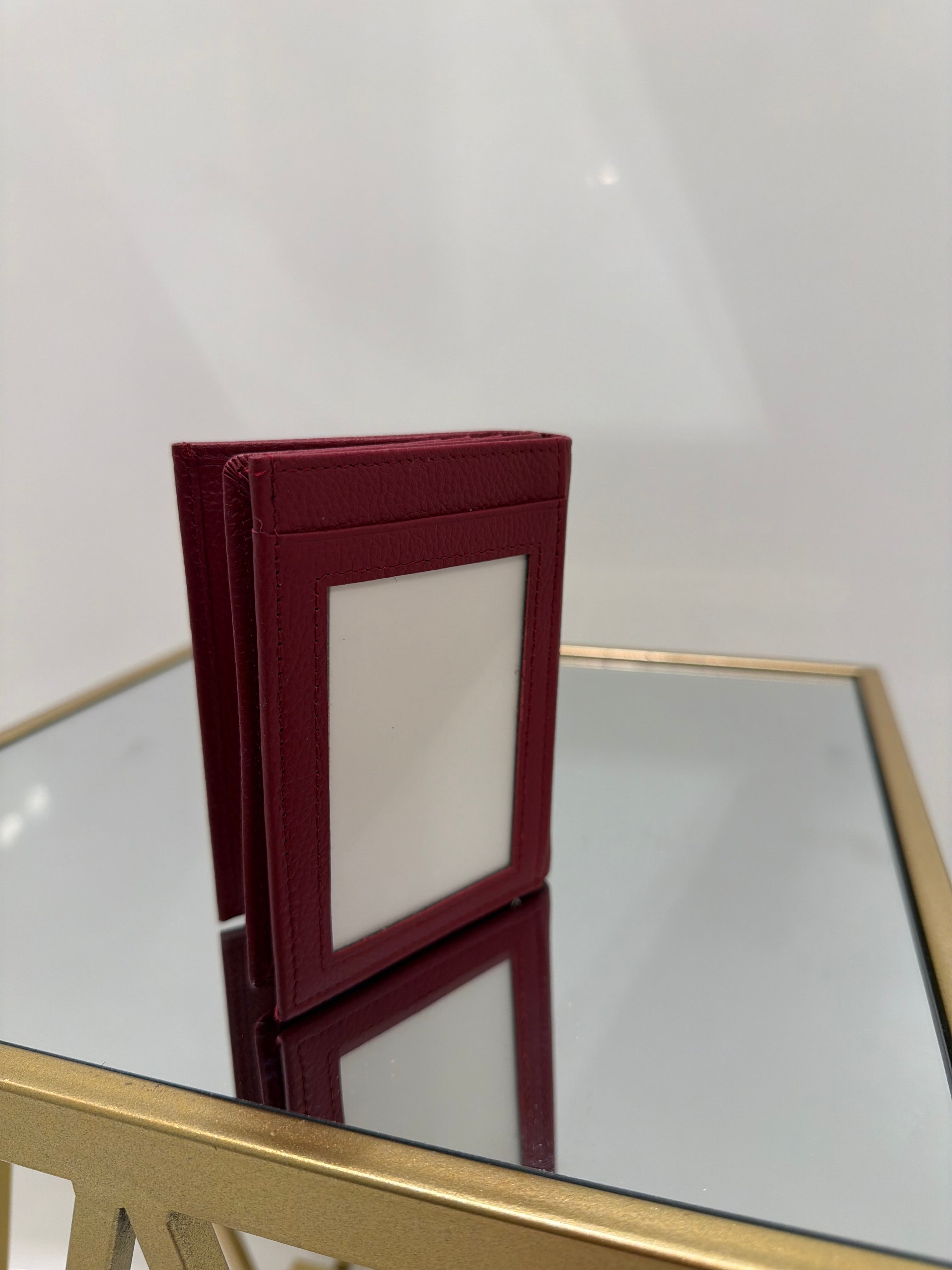 The Bifold Wallet -Medium Burgundy