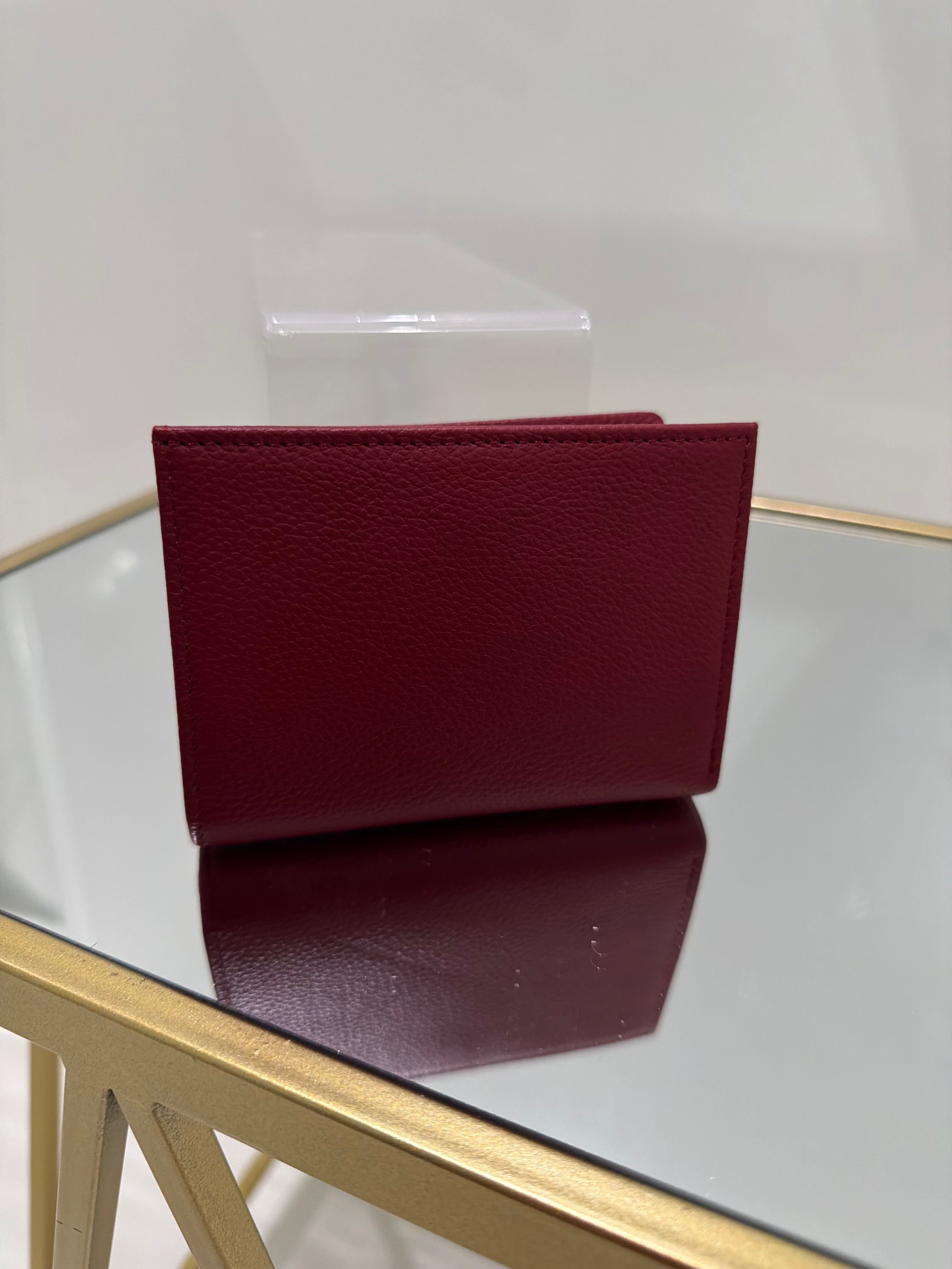 The Bifold Wallet -Medium Burgundy