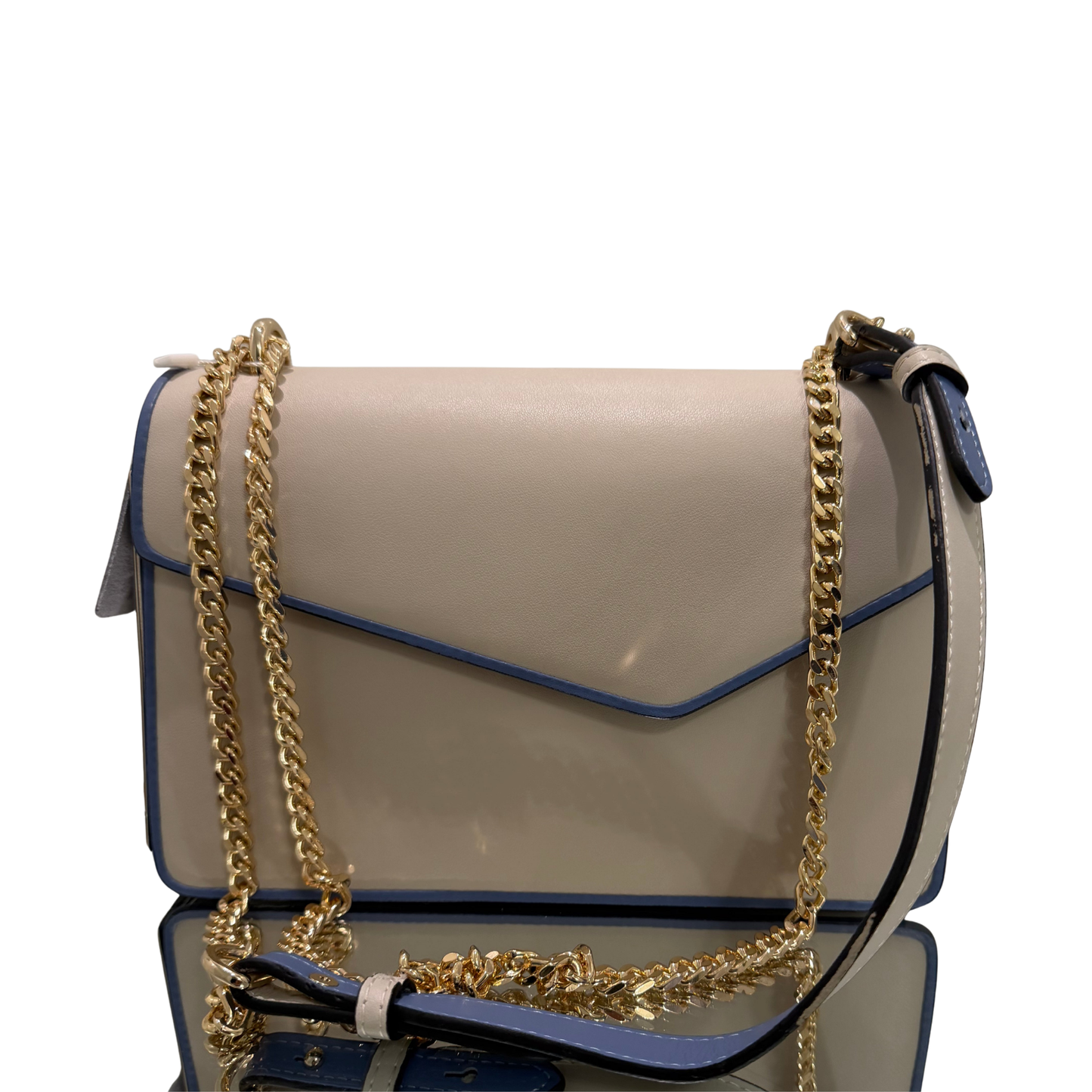 The Vida Bag - Creme & Blue (Multi-color)