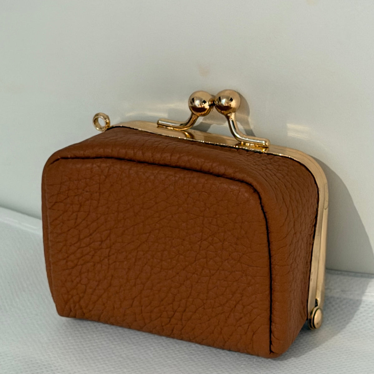 The Box Coin Purse Brown