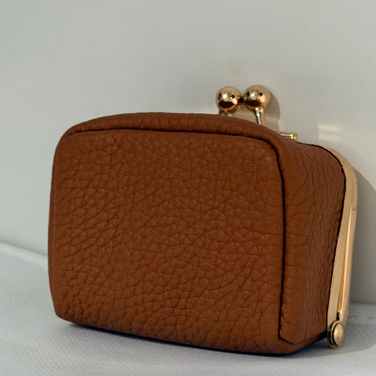 The Box Coin Purse Brown