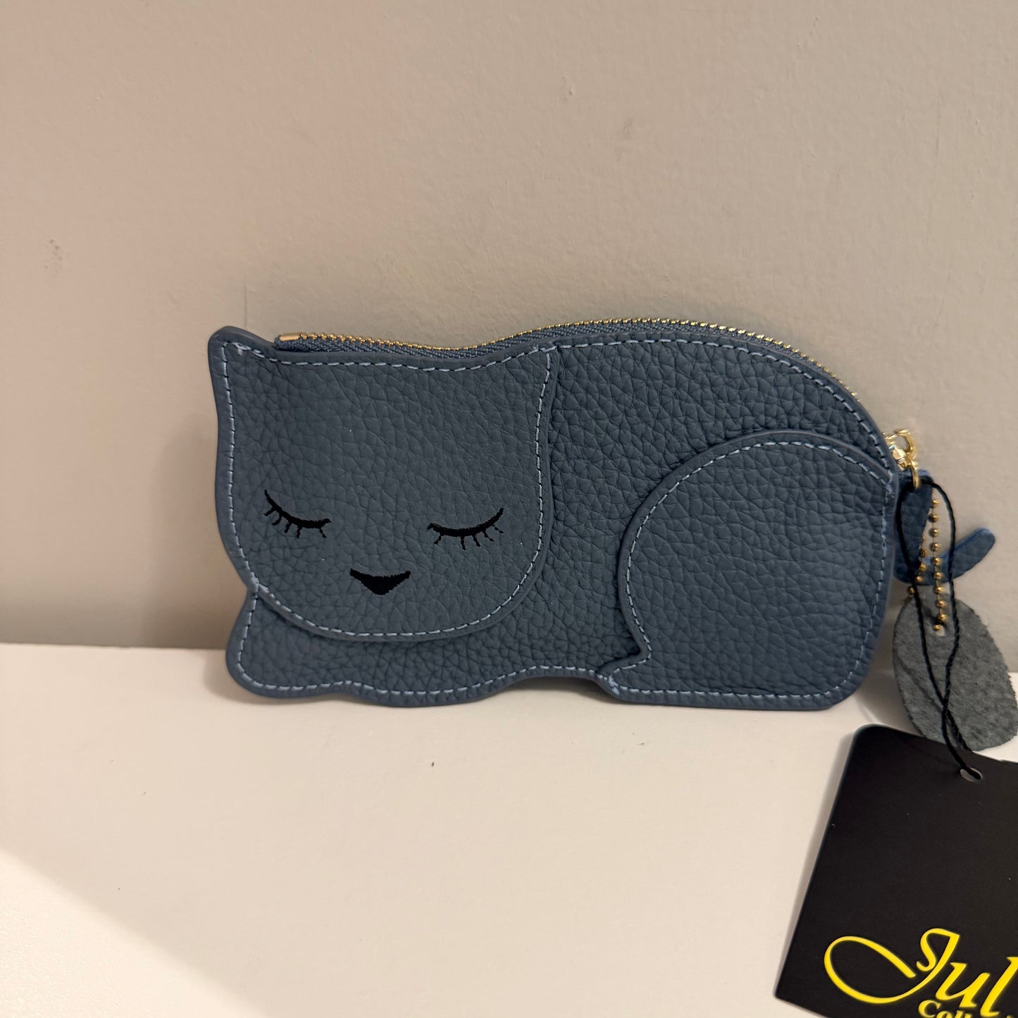 The Sleepy Coin Cat- Blue