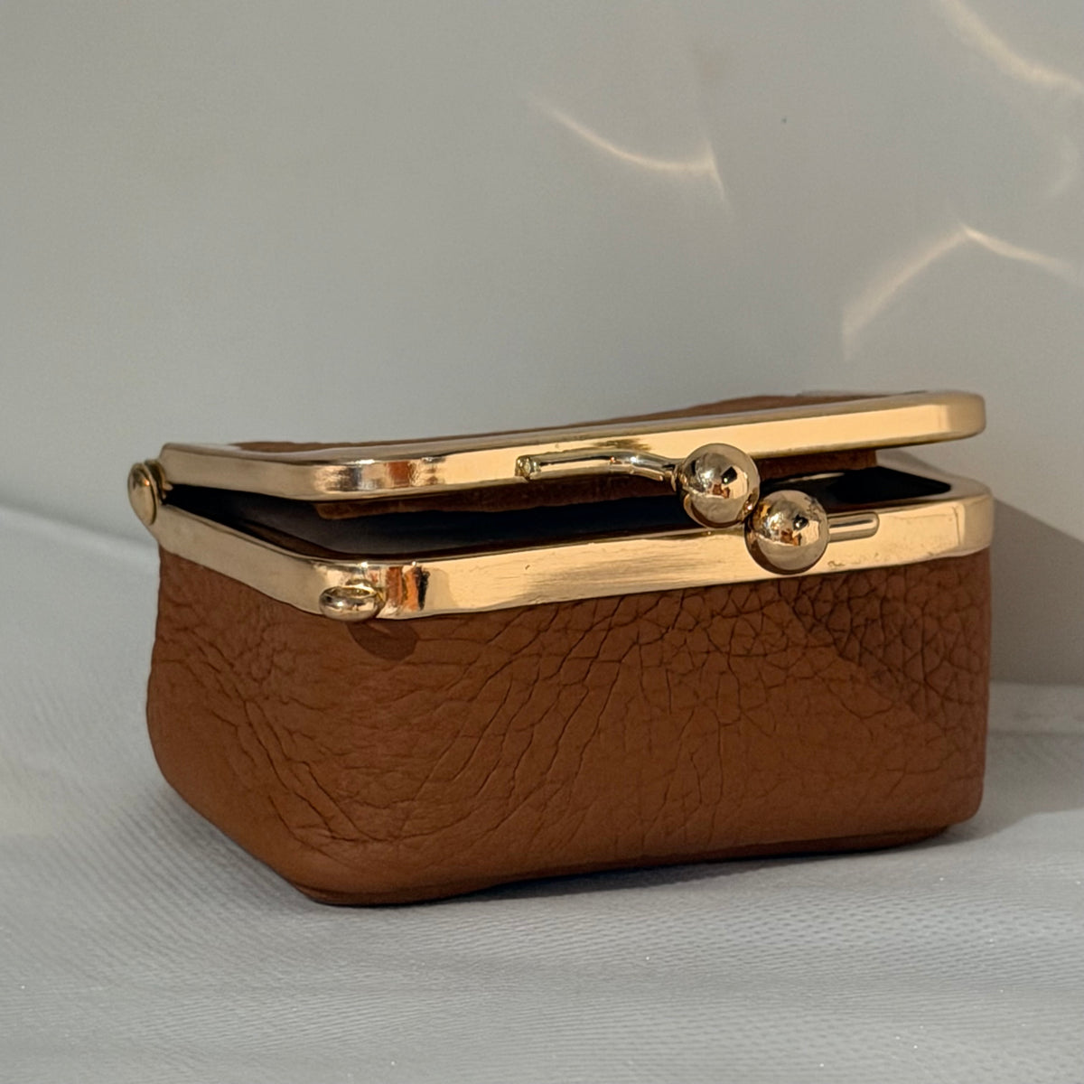 The Box Coin Purse Brown