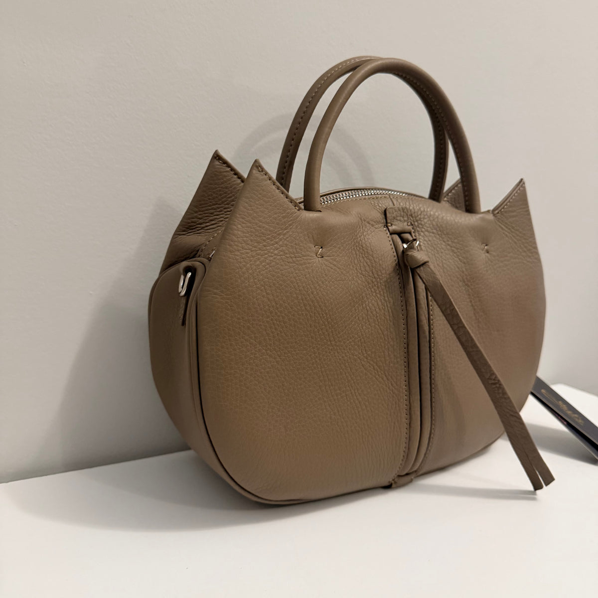 The Angela Bag Taupe Medium