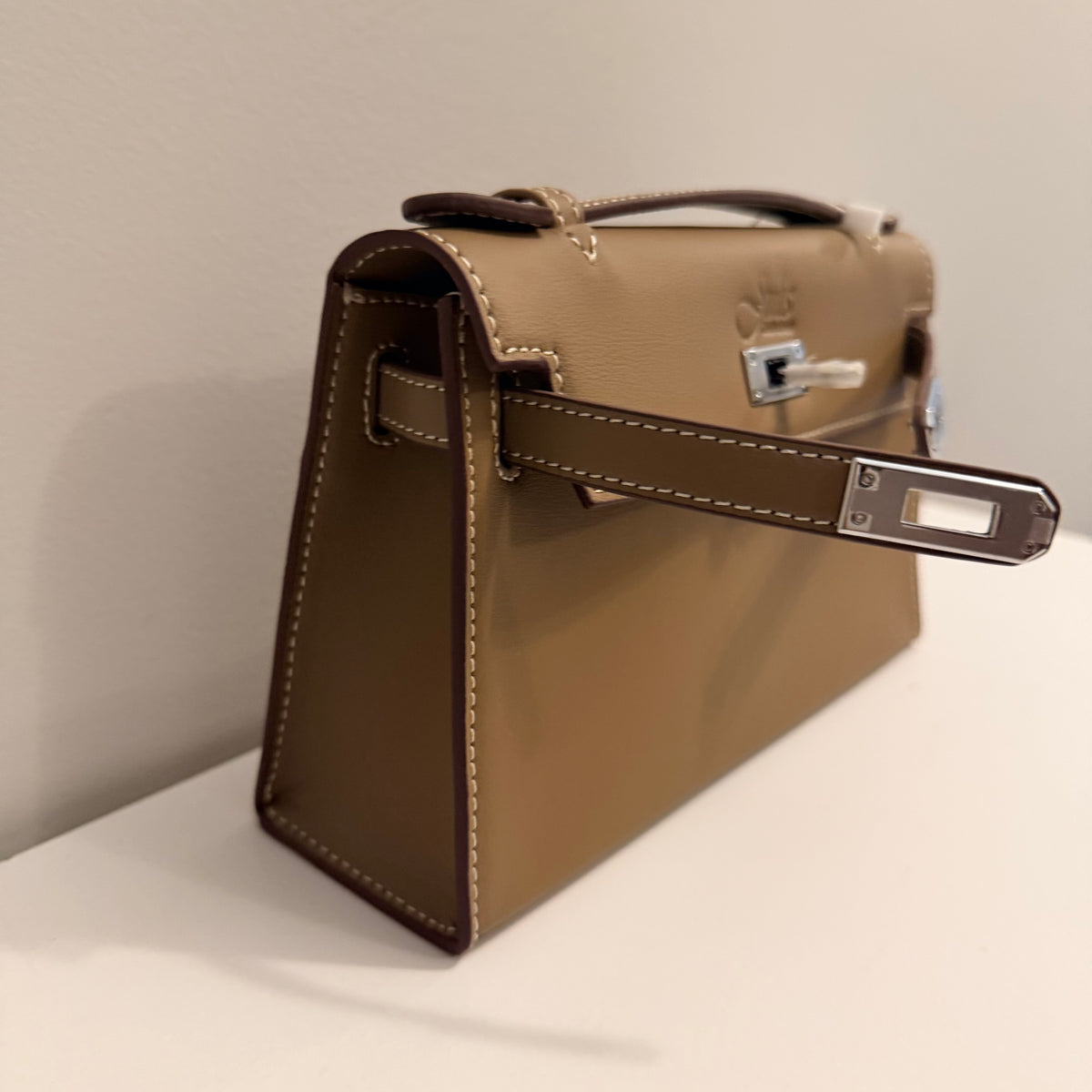 Like Top Handle P Bag - Taupe
