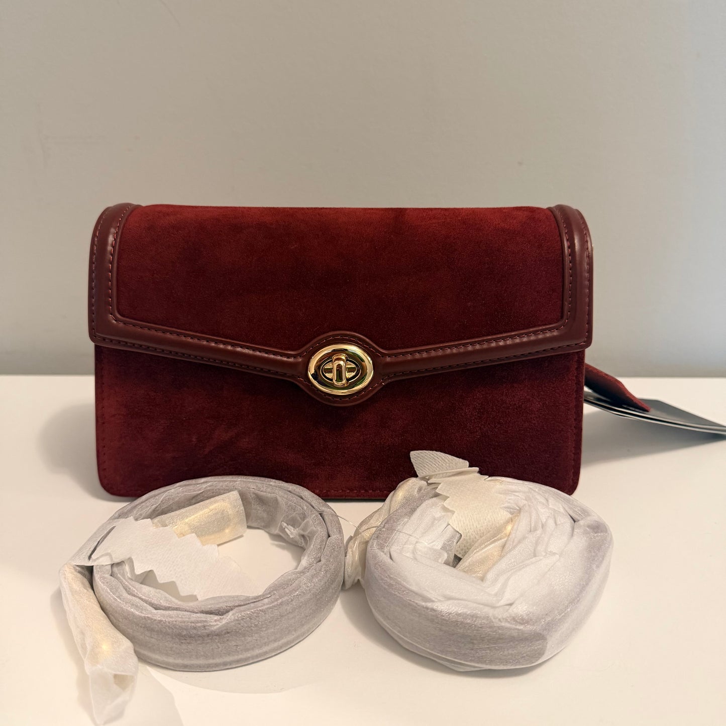 The Sabina Bag Small Burgundy