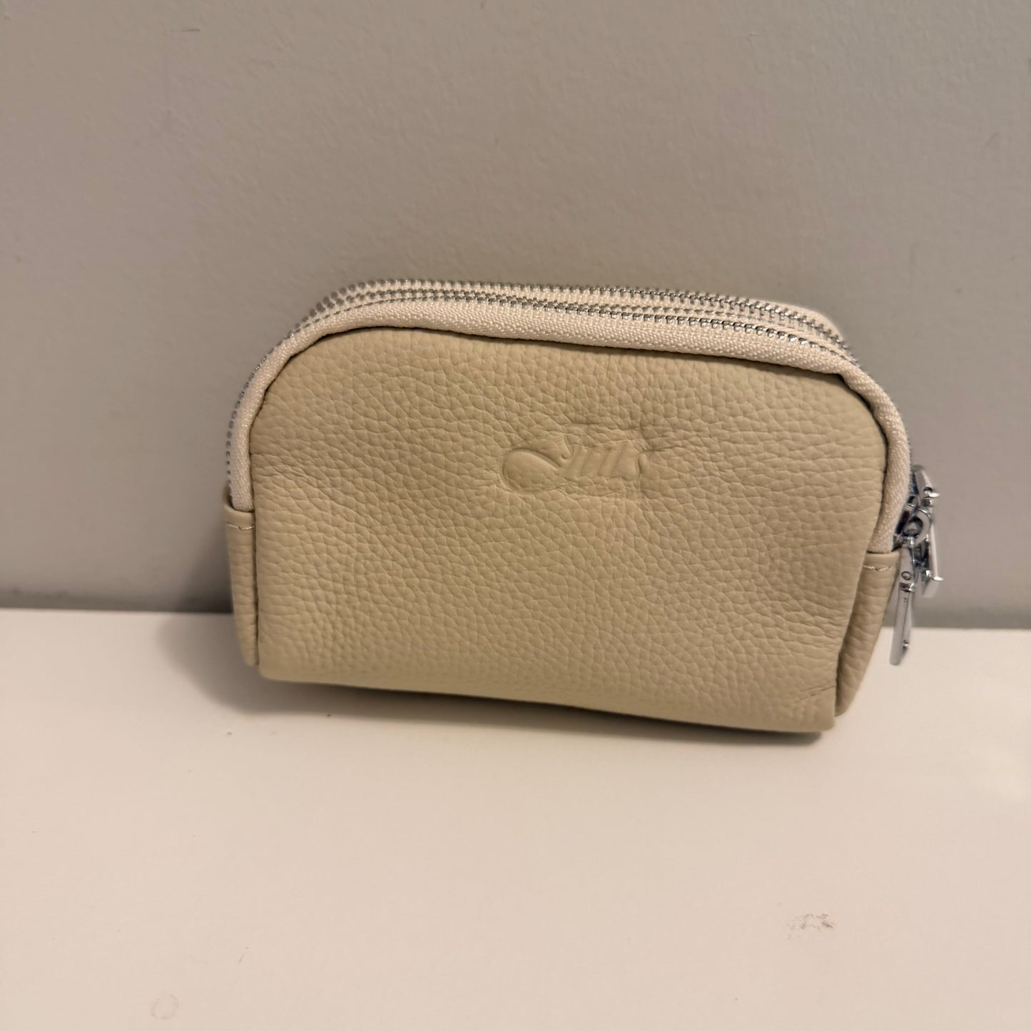 3 Zip Elephant Coin Wallet Creme