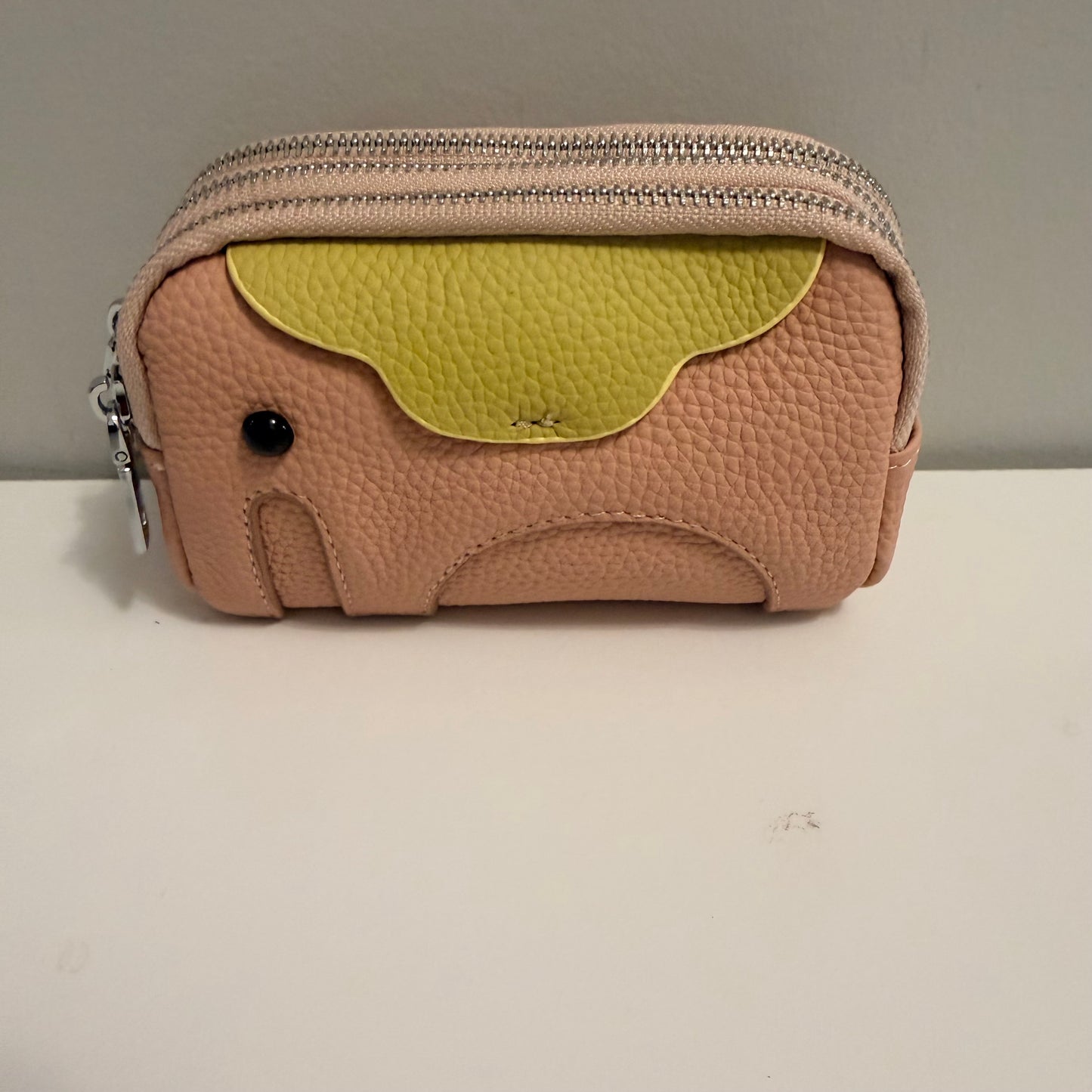3 Zip Elephant Coin Wallet Pink