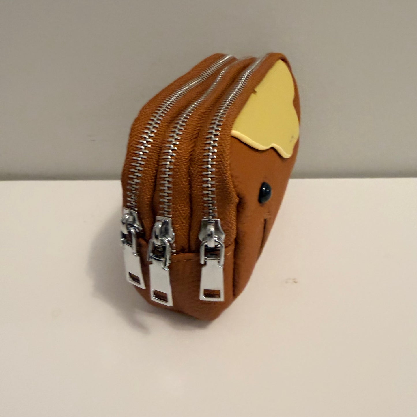 3 Zip Elephant Coin Wallet Brown