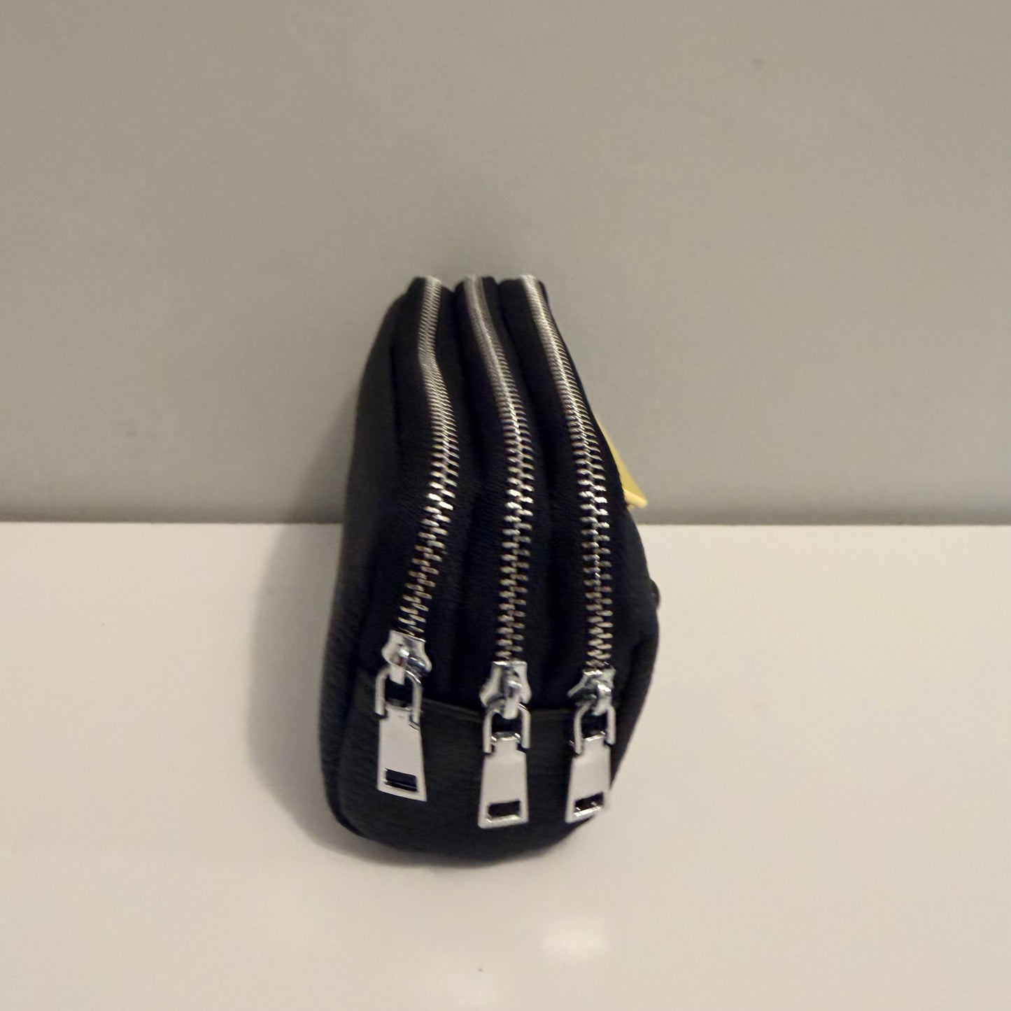 3 Zip Elephant Coin Wallet Black