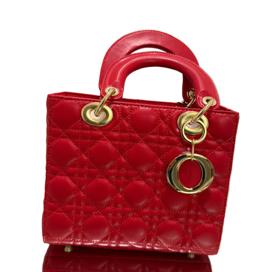 The Quilted D Bag - Red