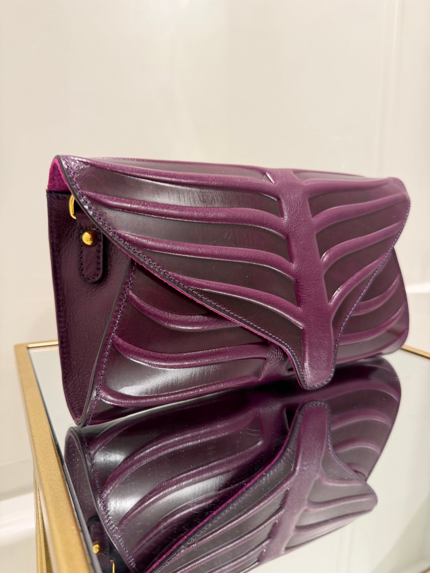 The Original Leaf Clutch-Purple