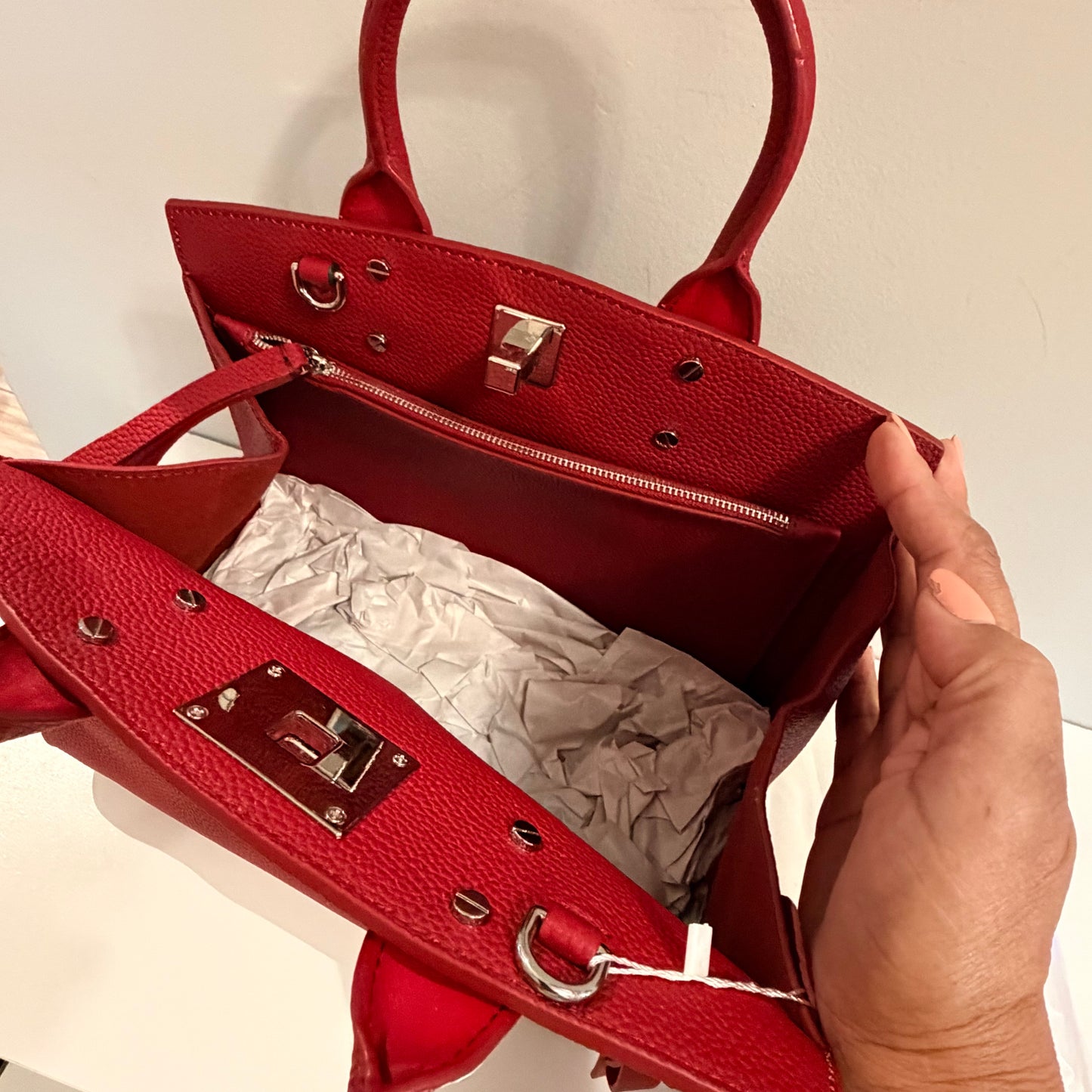 The Jolene Bag Burgundy Large