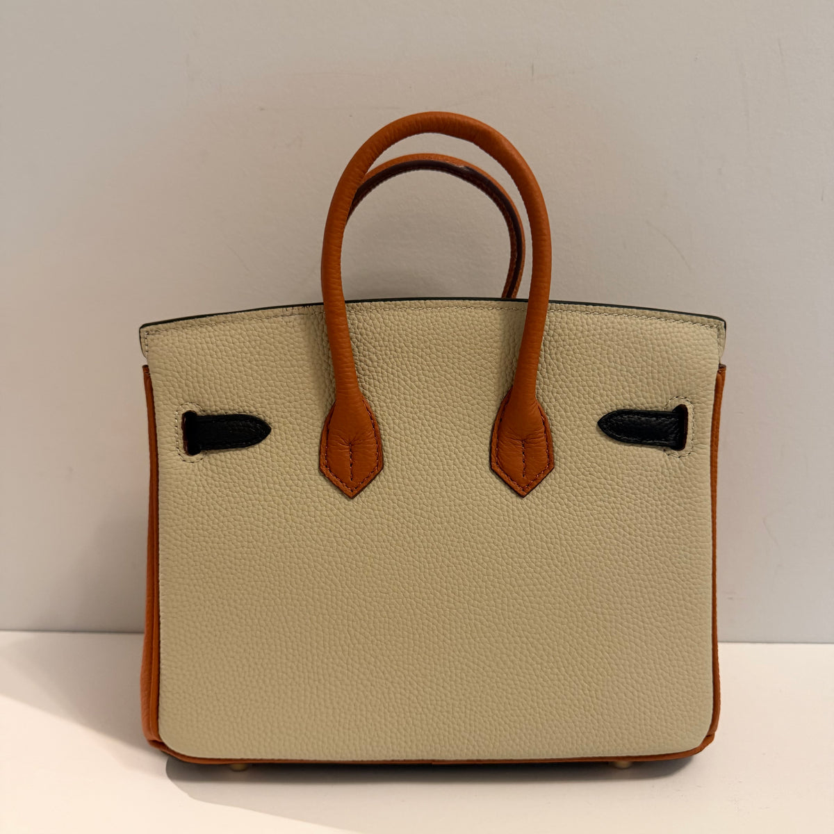 The B Bag - Brown & Creme (Medium)