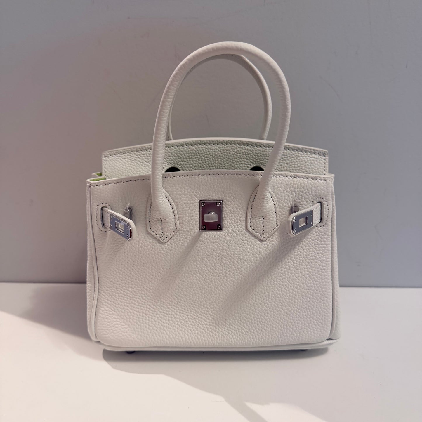 The Mini Madame B Bag - White