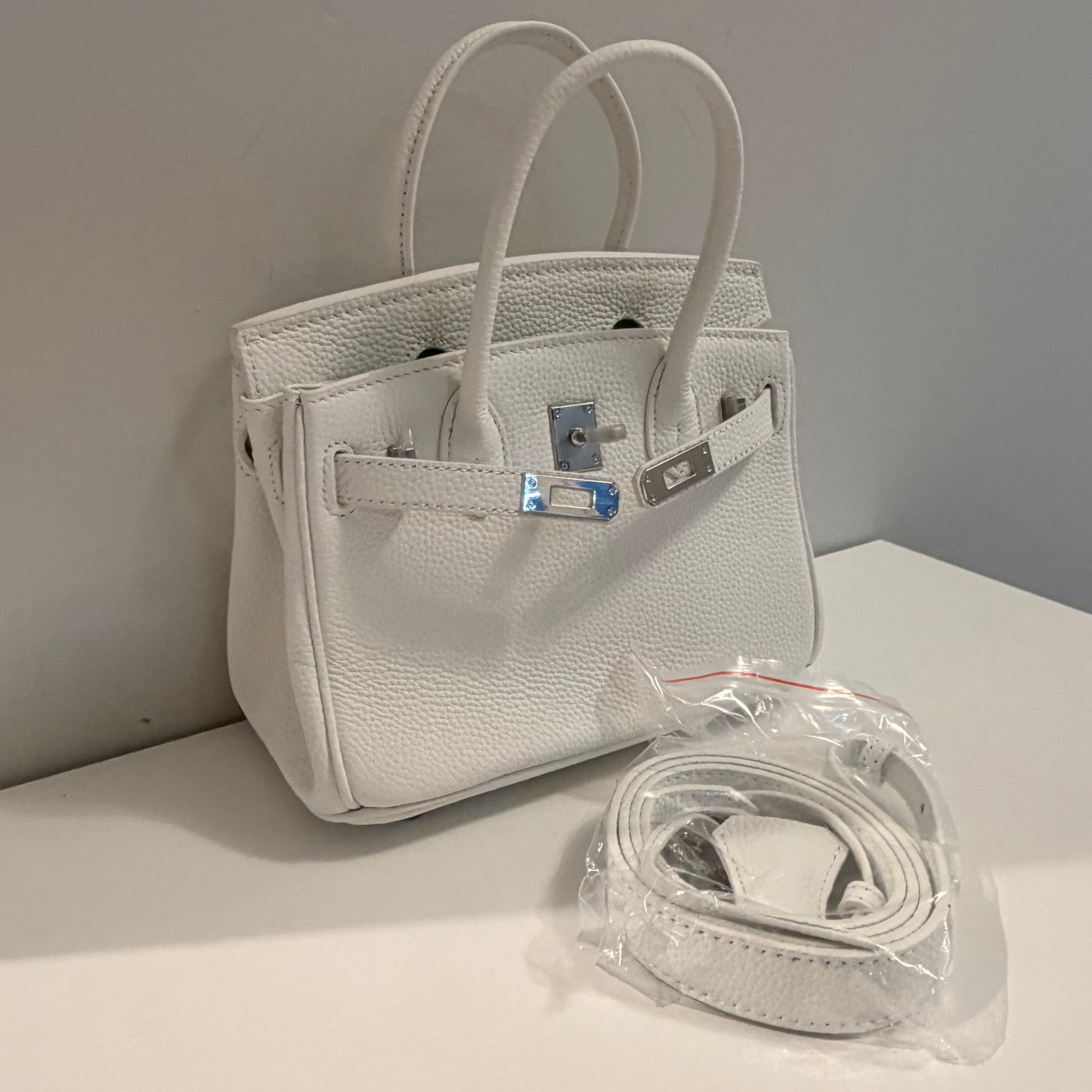 The Mini Madame B Bag - White