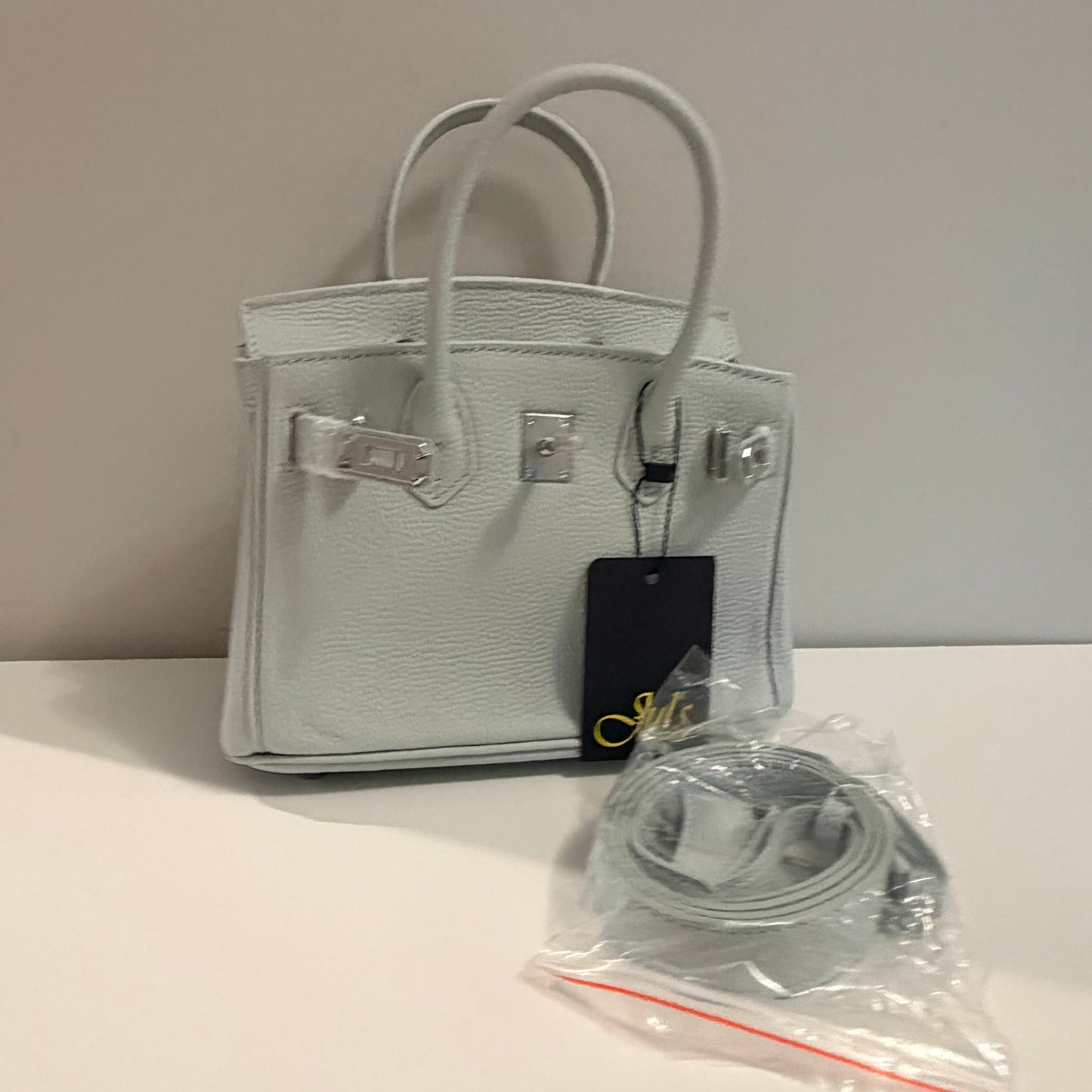 The Mini Madame B Bag - Powder Blue