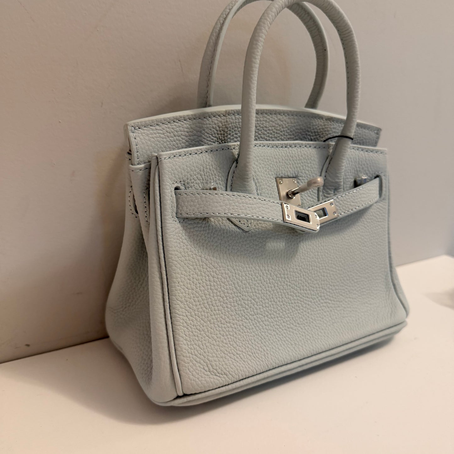 The Mini Madame B Bag - Powder Blue