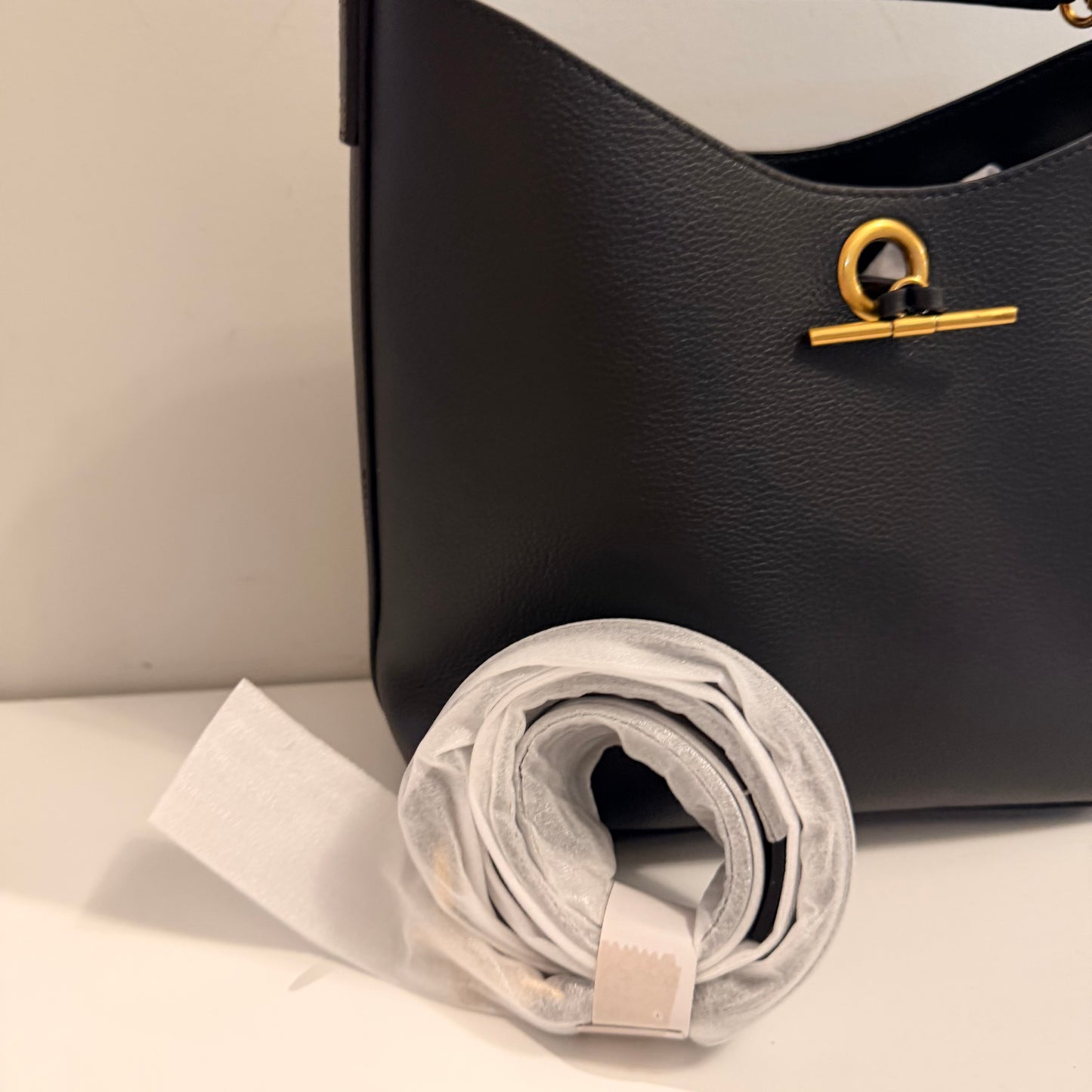 The Daphne Bag - Black Gold Hardware