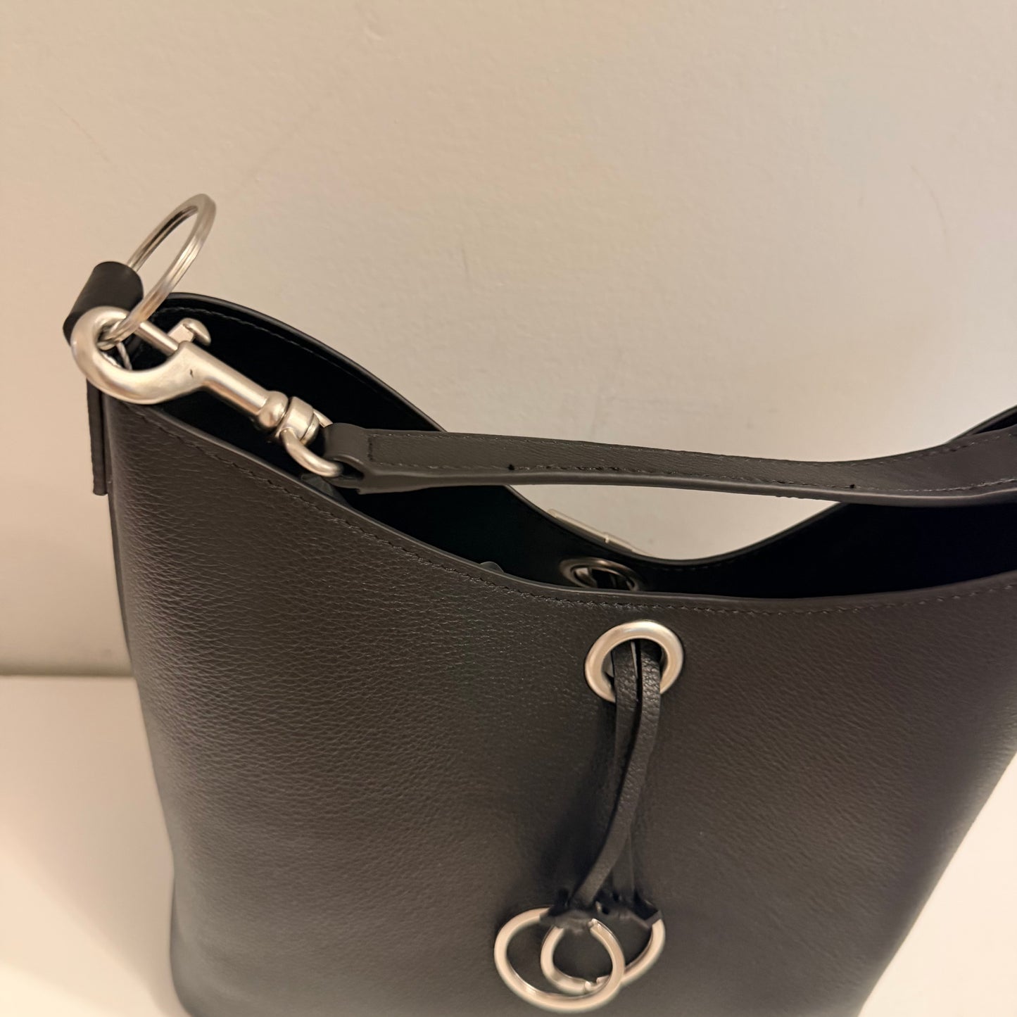 The Daphne Bag - Black Silver Hardware