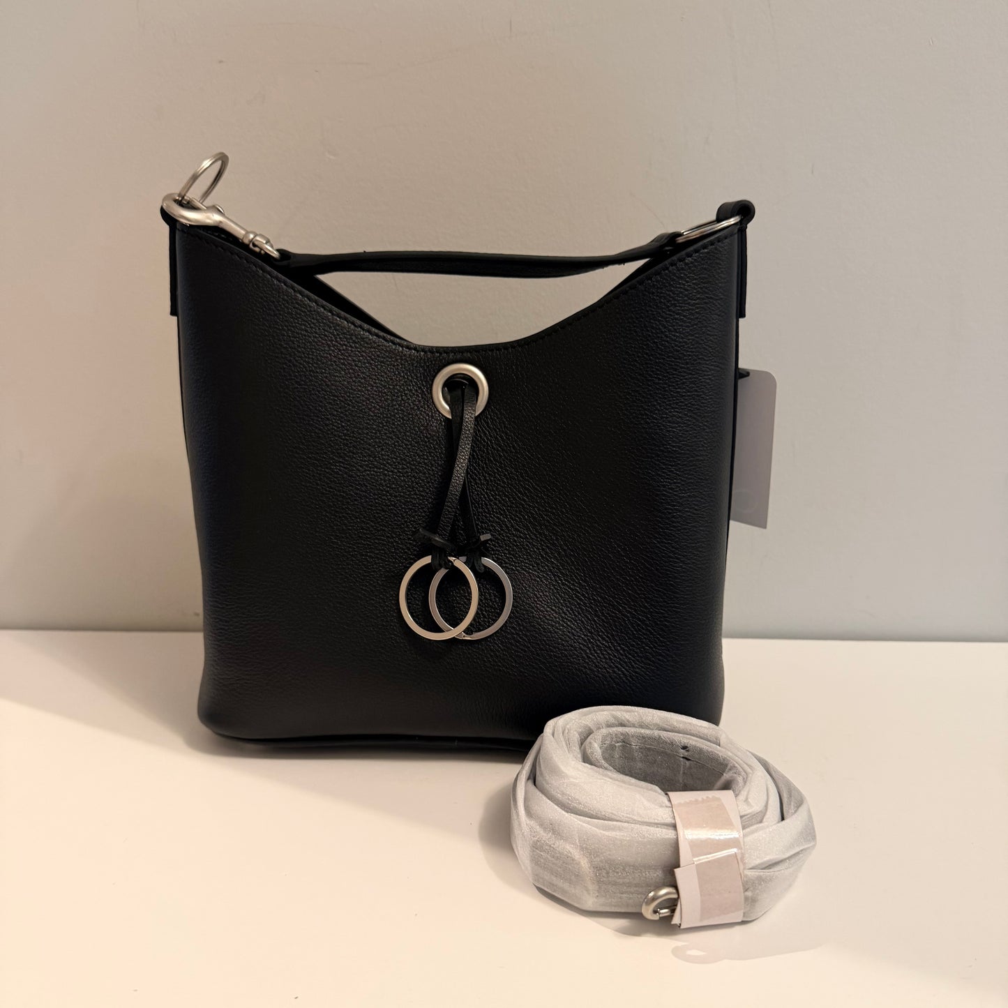 The Daphne Bag - Black Silver Hardware