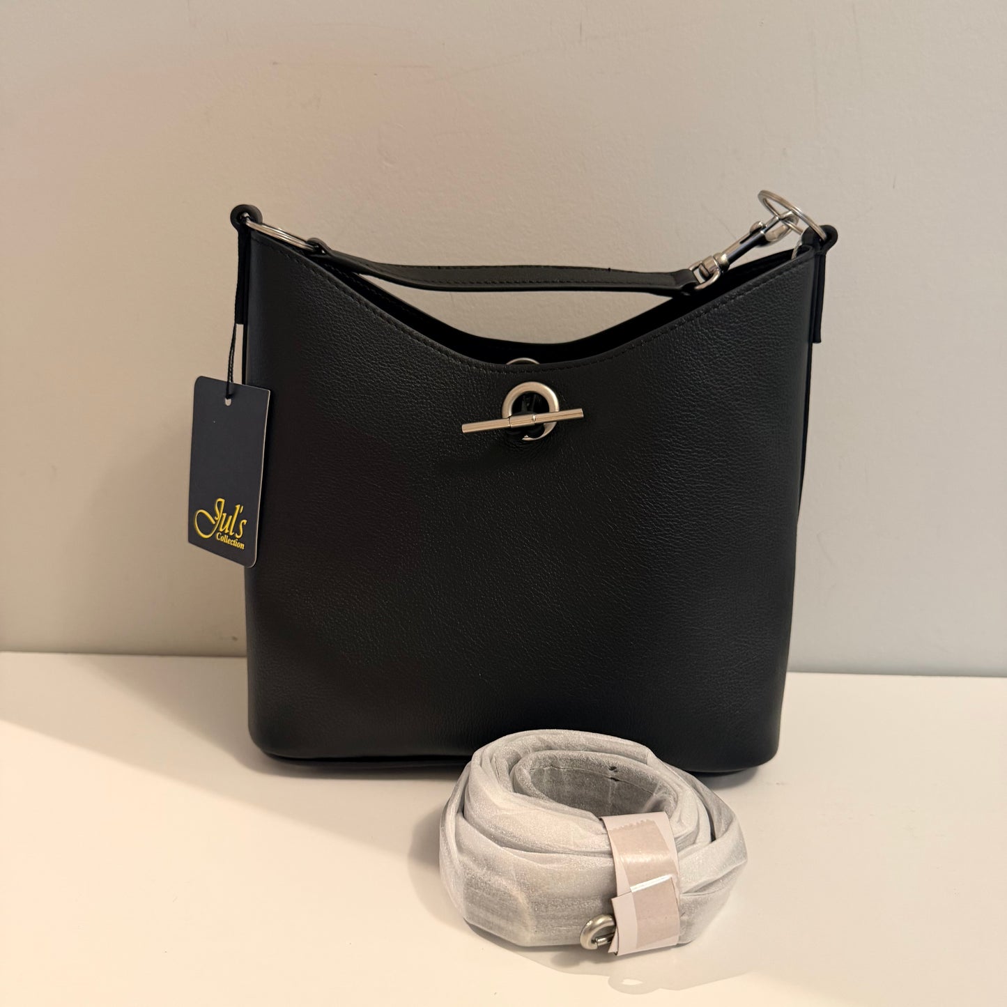 The Daphne Bag - Black Silver Hardware