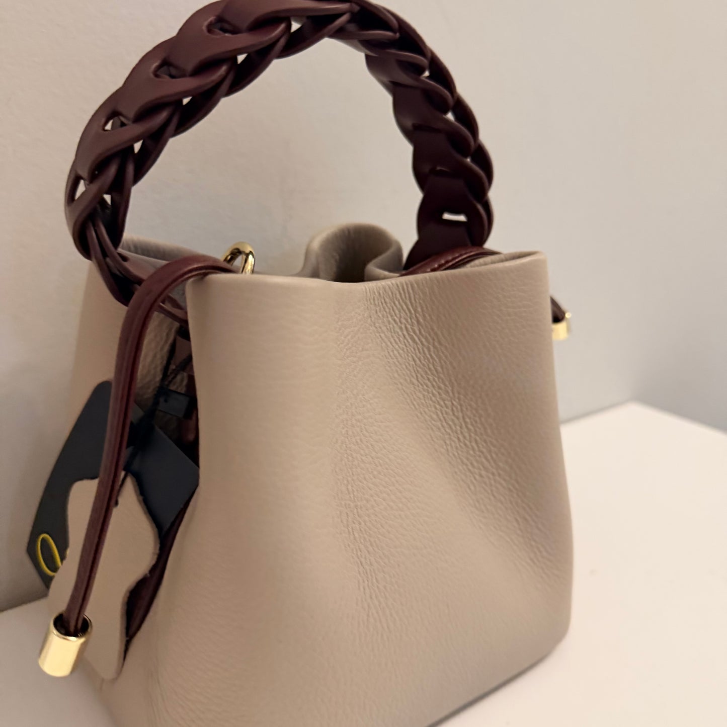 The Akua Bag -Multi Col Taupe &Brown