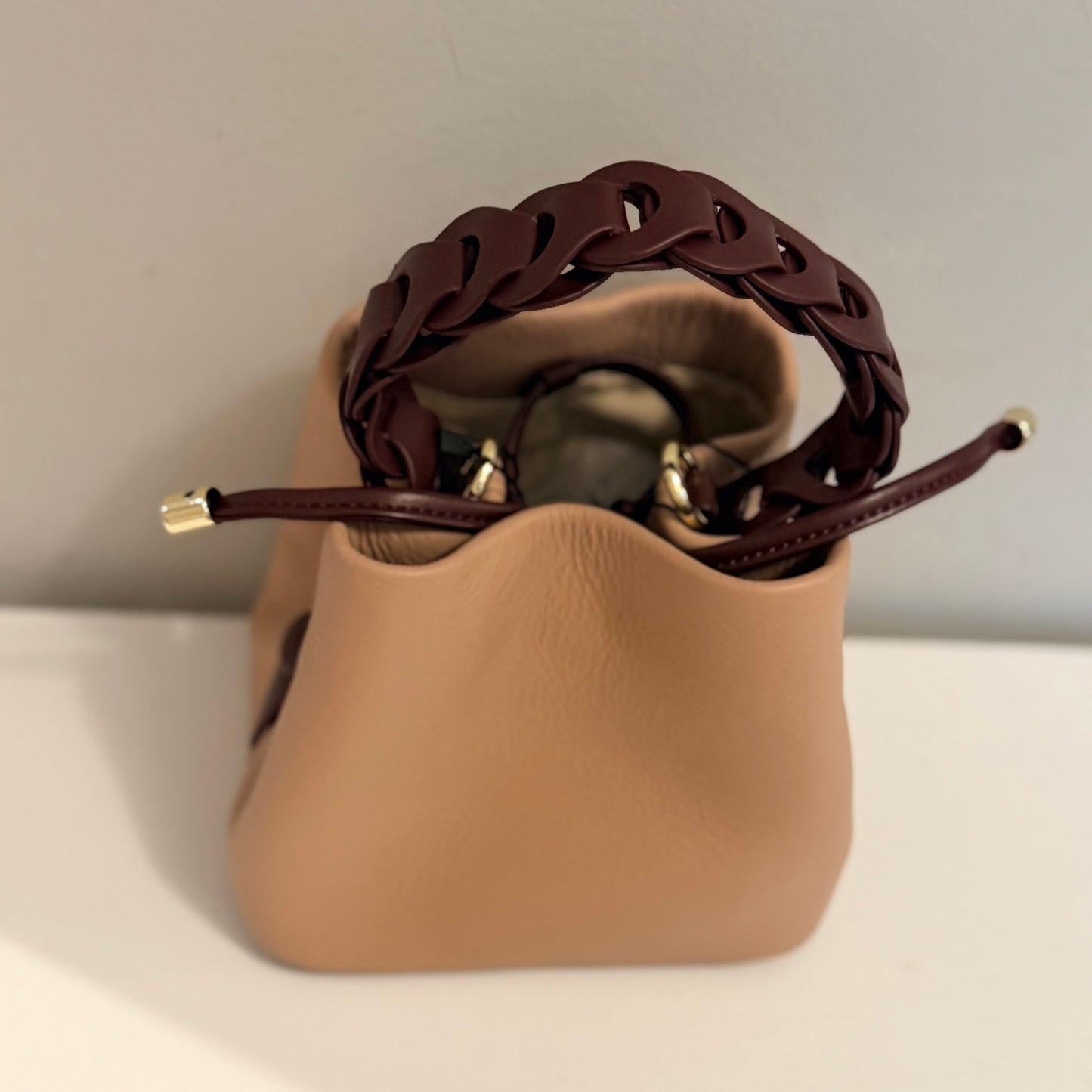 The Akua Bag -Multi Col Nude and Brown