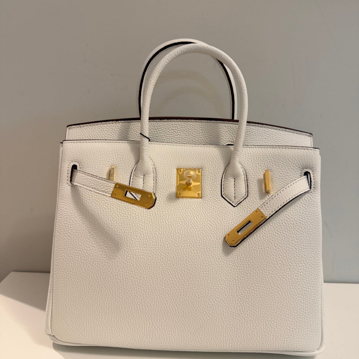 The Large B Bag - White