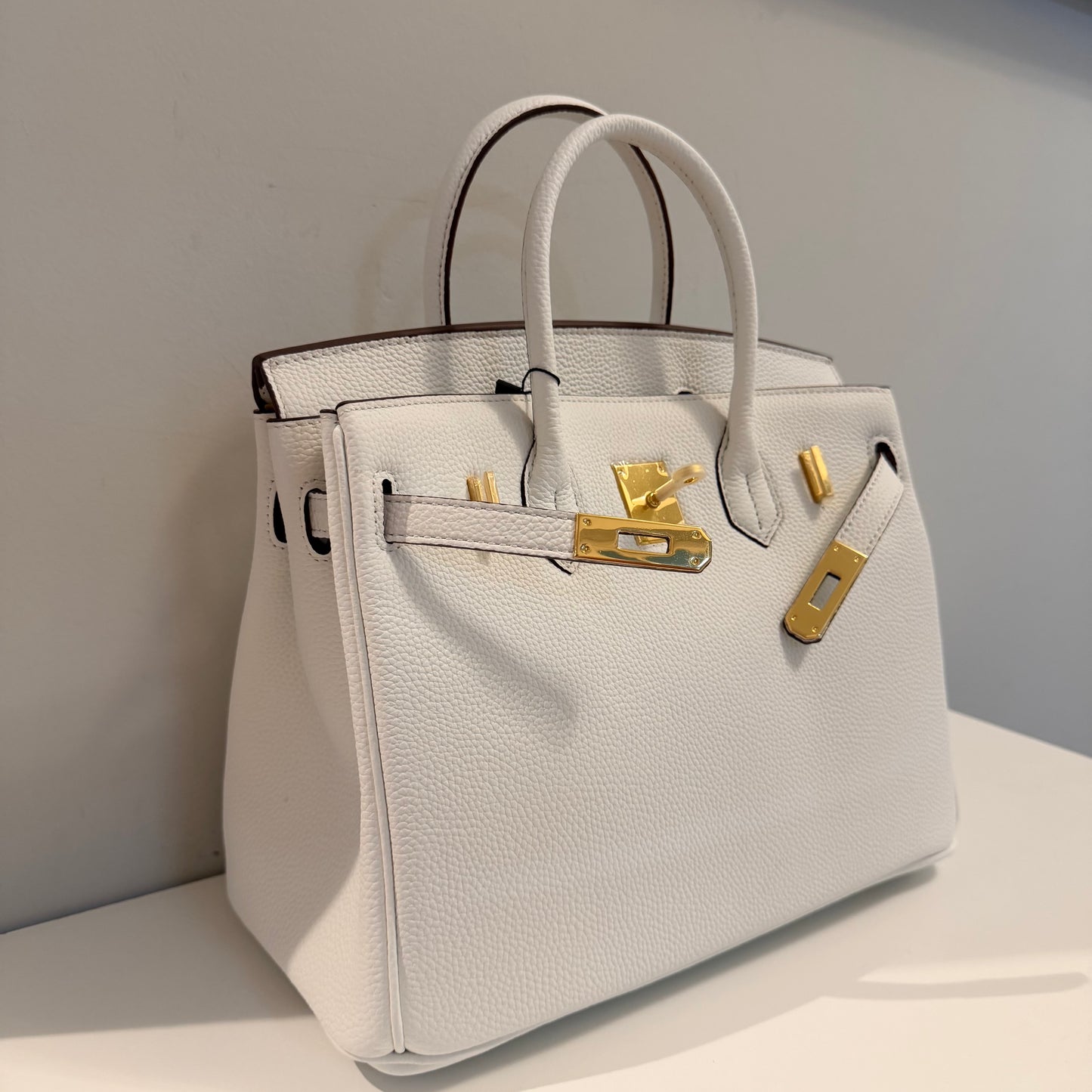 The Large B Bag - White