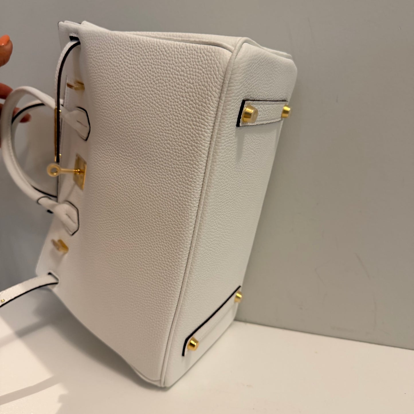 The Large B Bag - White