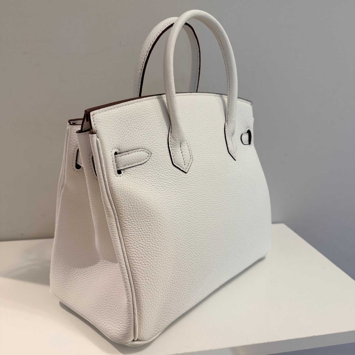 The Large B Bag - White