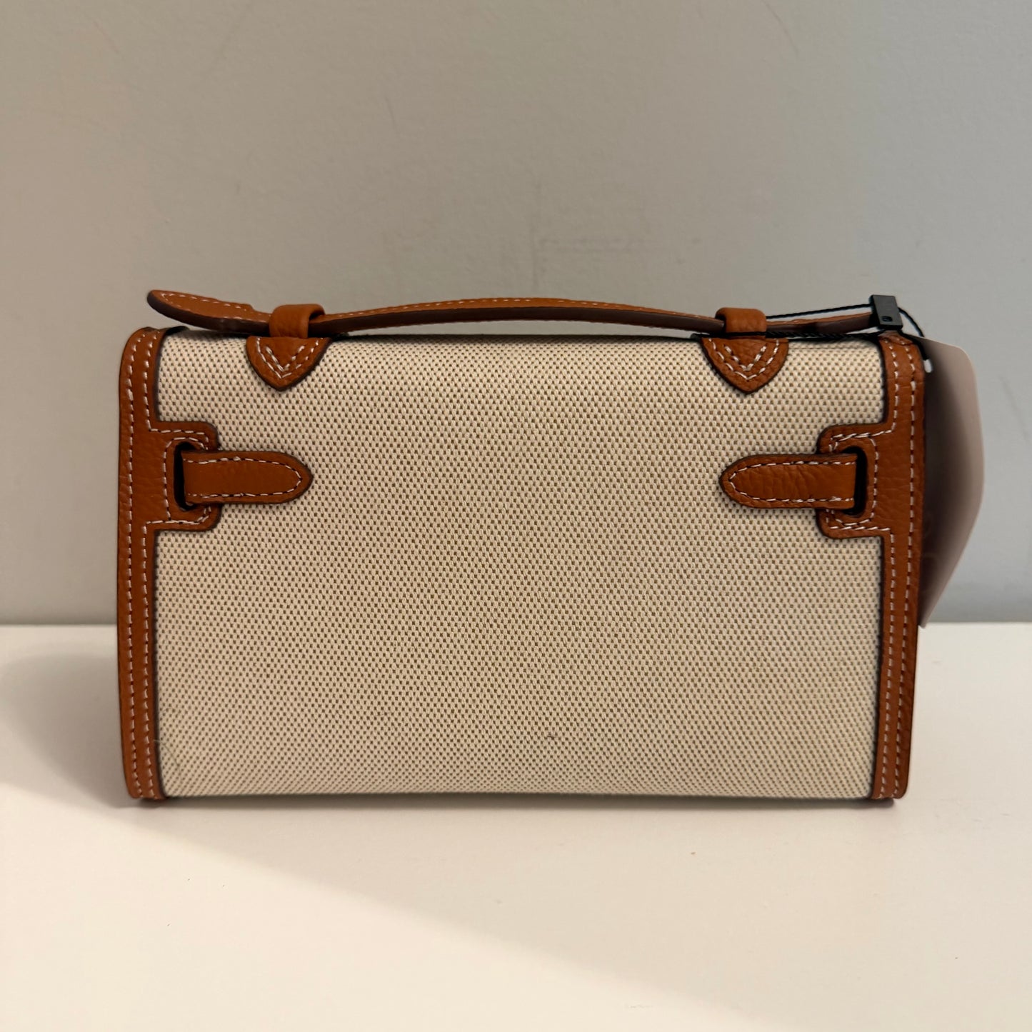 The Millie Canvas/Leather Bag - Brown