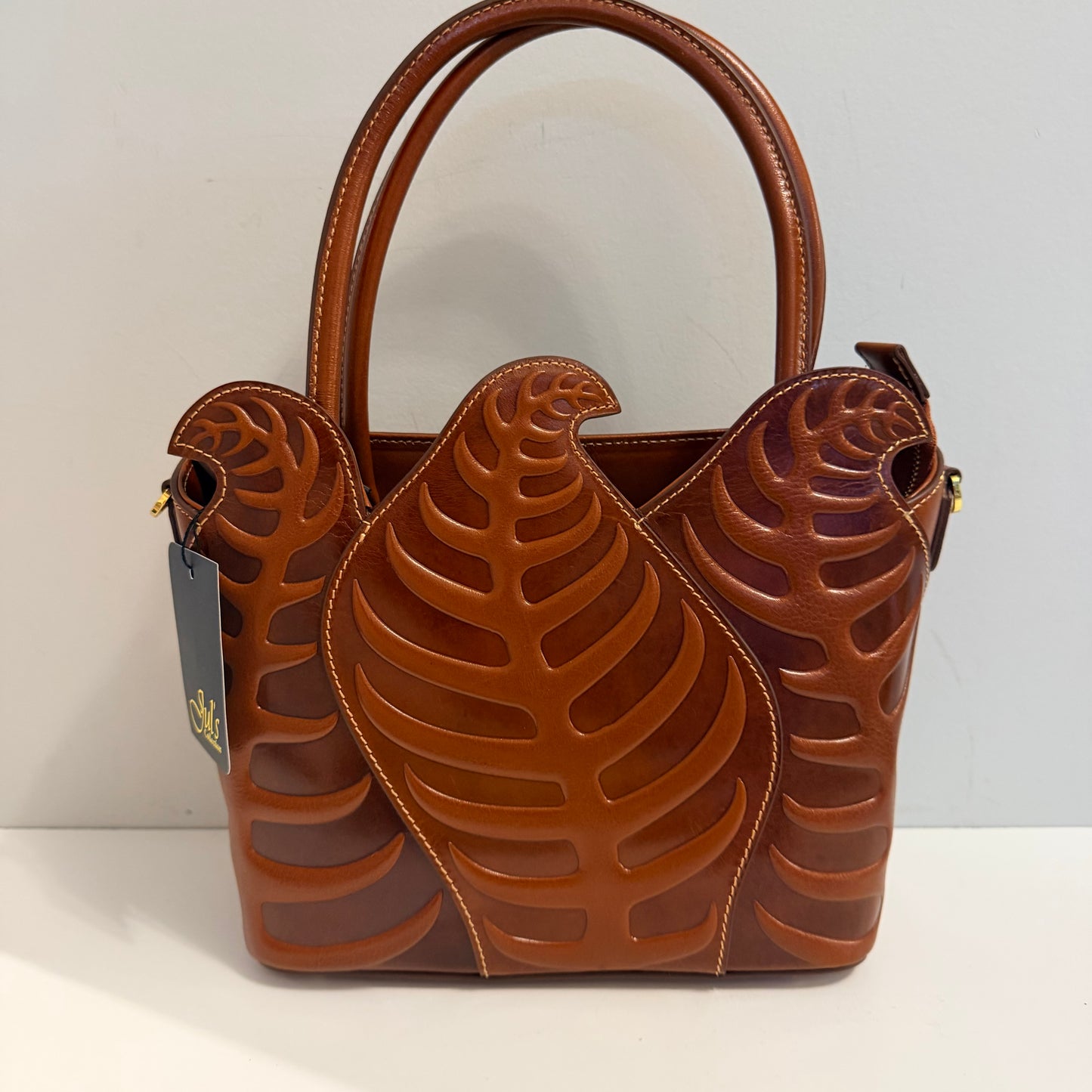 The Rajah Leaf Bag - Brown