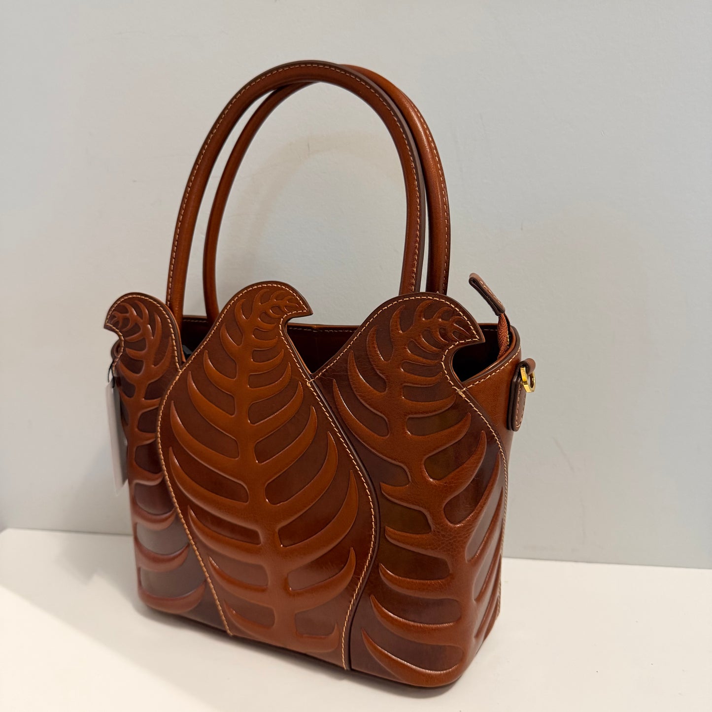 The Rajah Leaf Bag - Brown