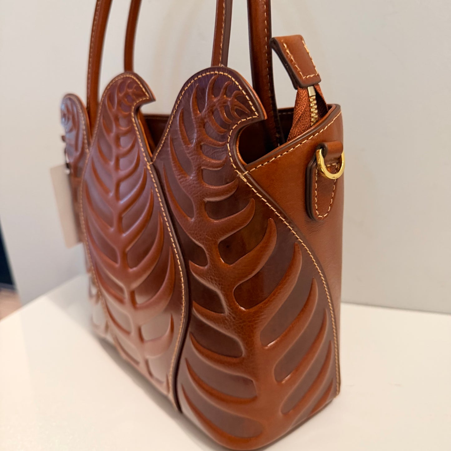The Rajah Leaf Bag - Brown