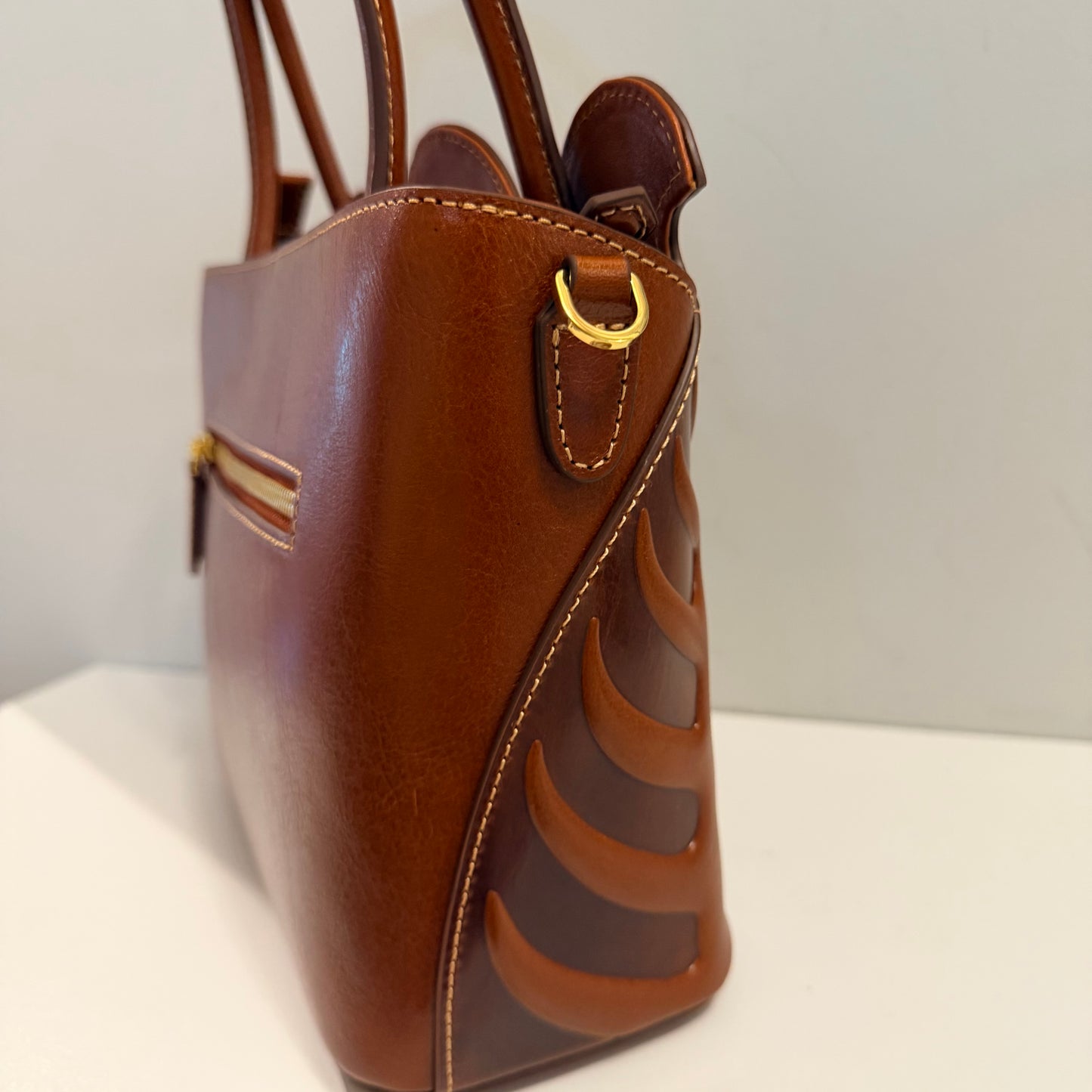 The Rajah Leaf Bag - Brown