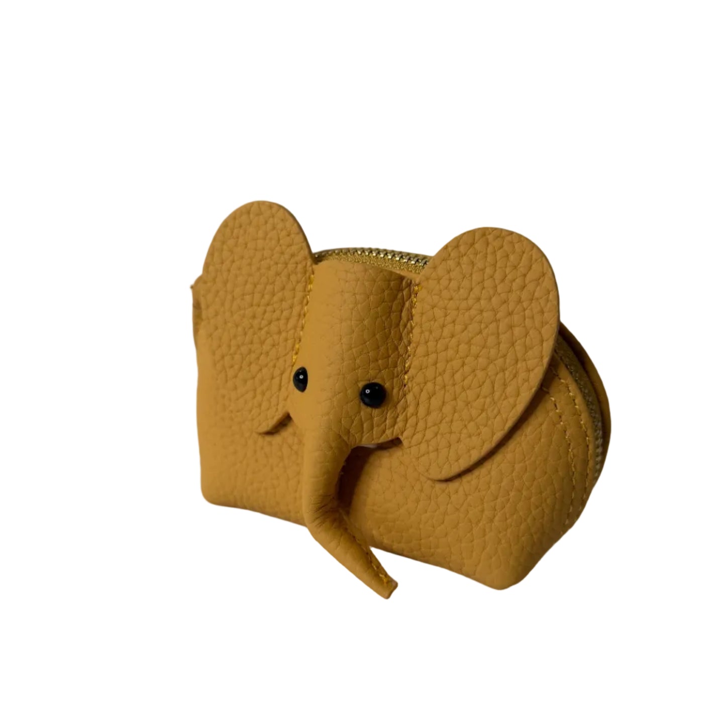 Brown hippo-shaped object on a white background