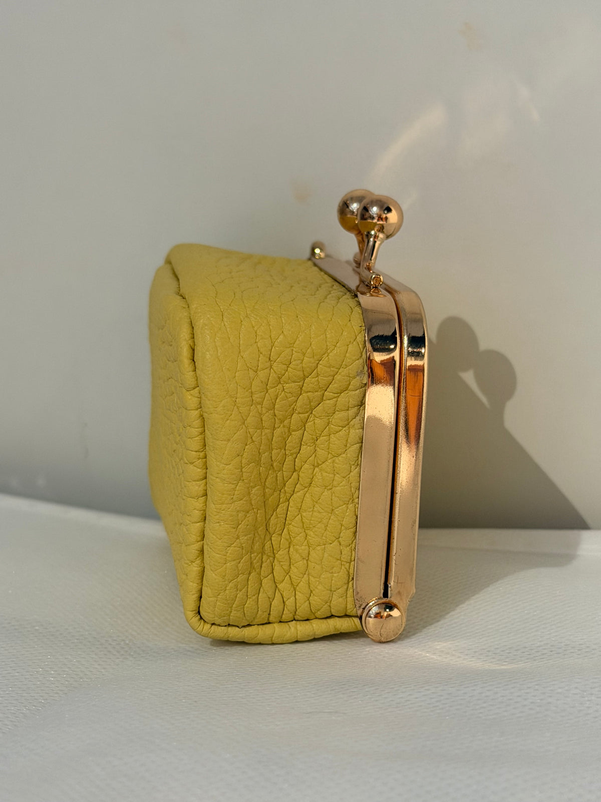 The Box Coin Purse Yellow